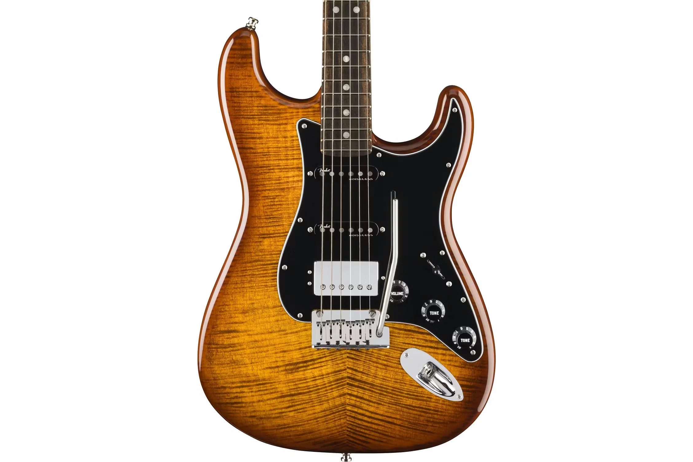 Fender Limited Edition American Ultra Stratocaster HSS, Tiger's Eye - Image 5
