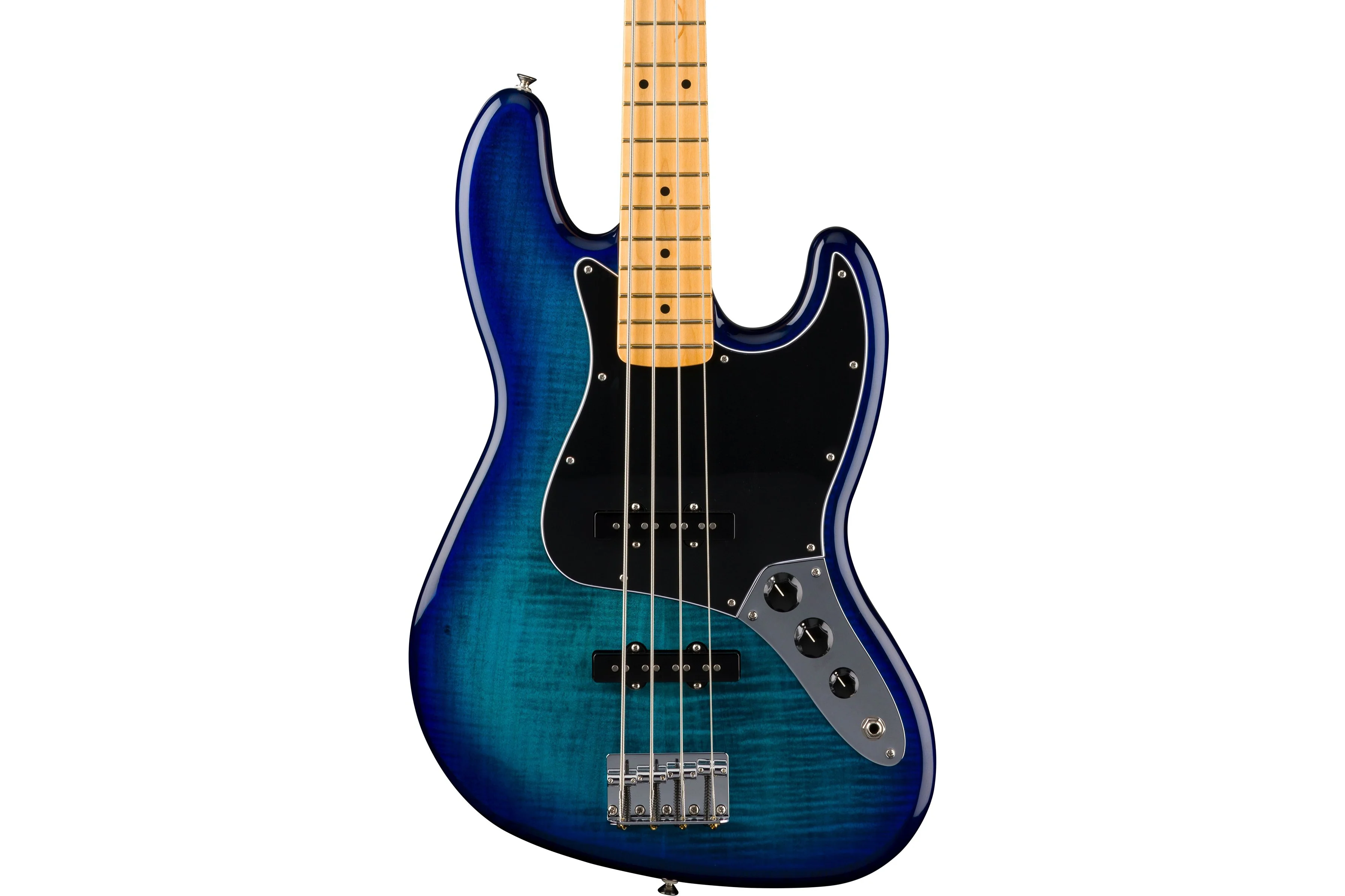 Fender Limited Edition Player II Jazz Bass Plus Top, Blue Burst - Image 3