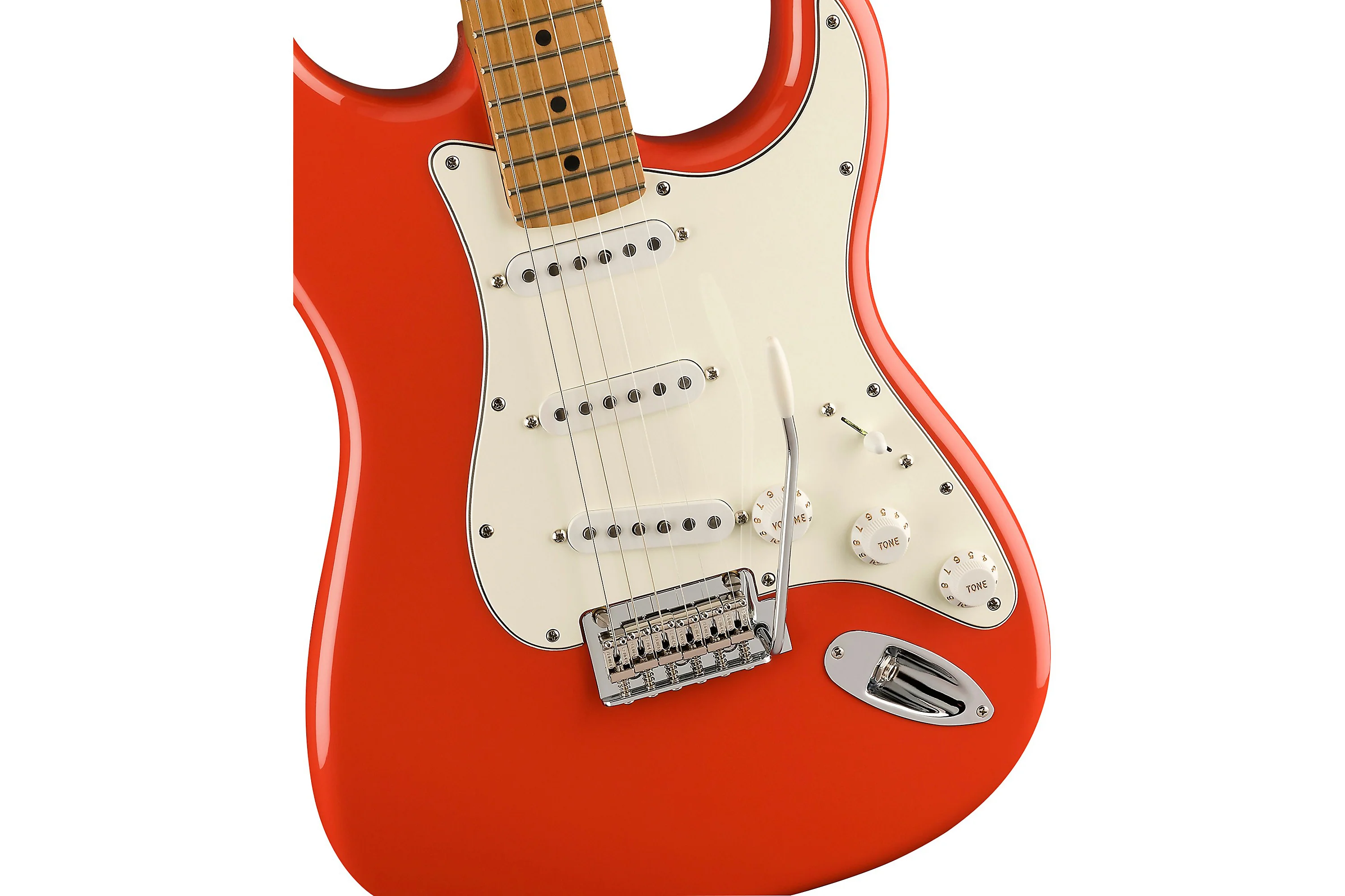 Fender Limited Edition Player Stratocaster Fiesta Red (Roasted Neck) - Image 5