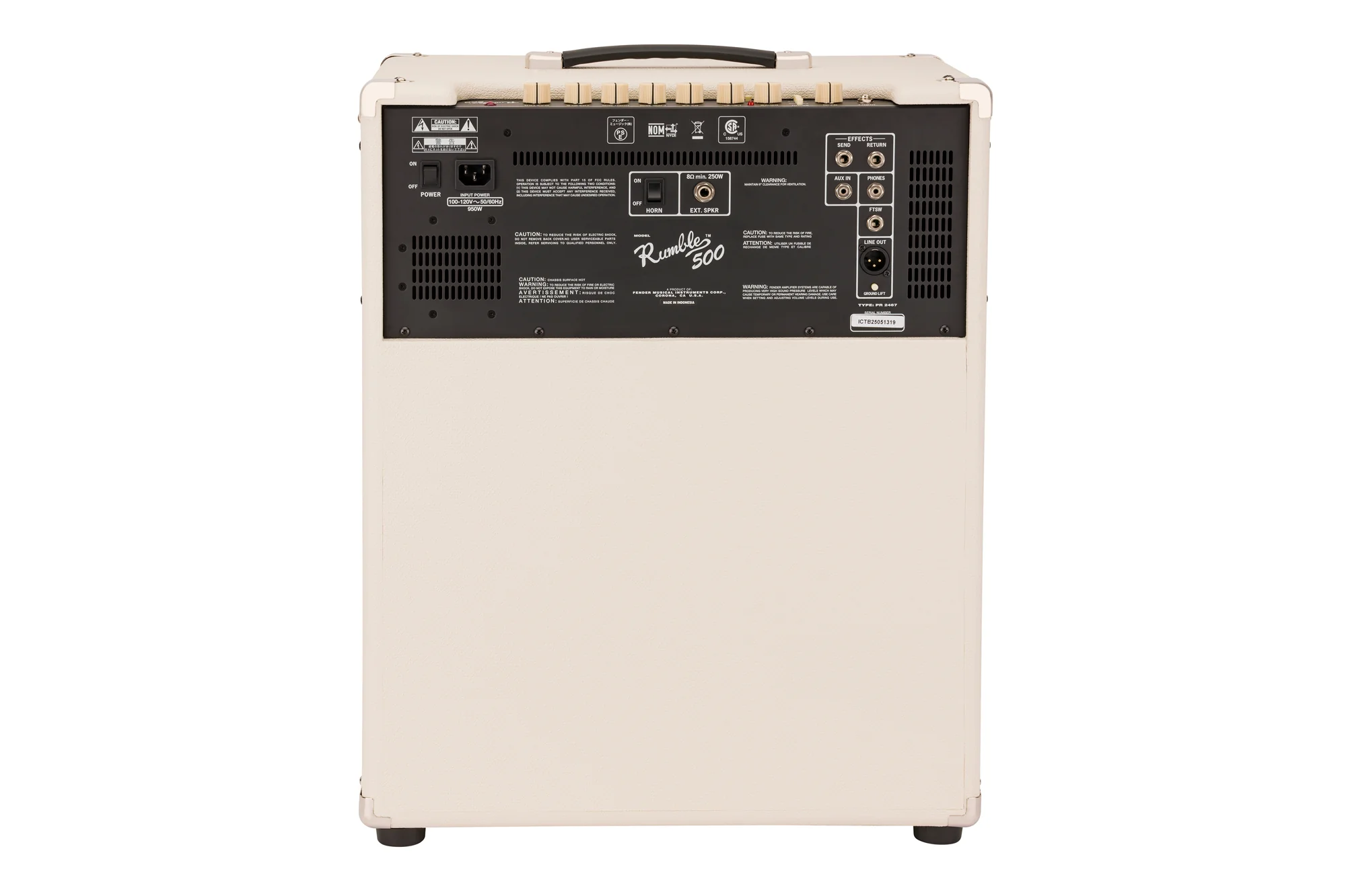 Fender Limited Edition Rumble 200 V3 Ivory - Image 4