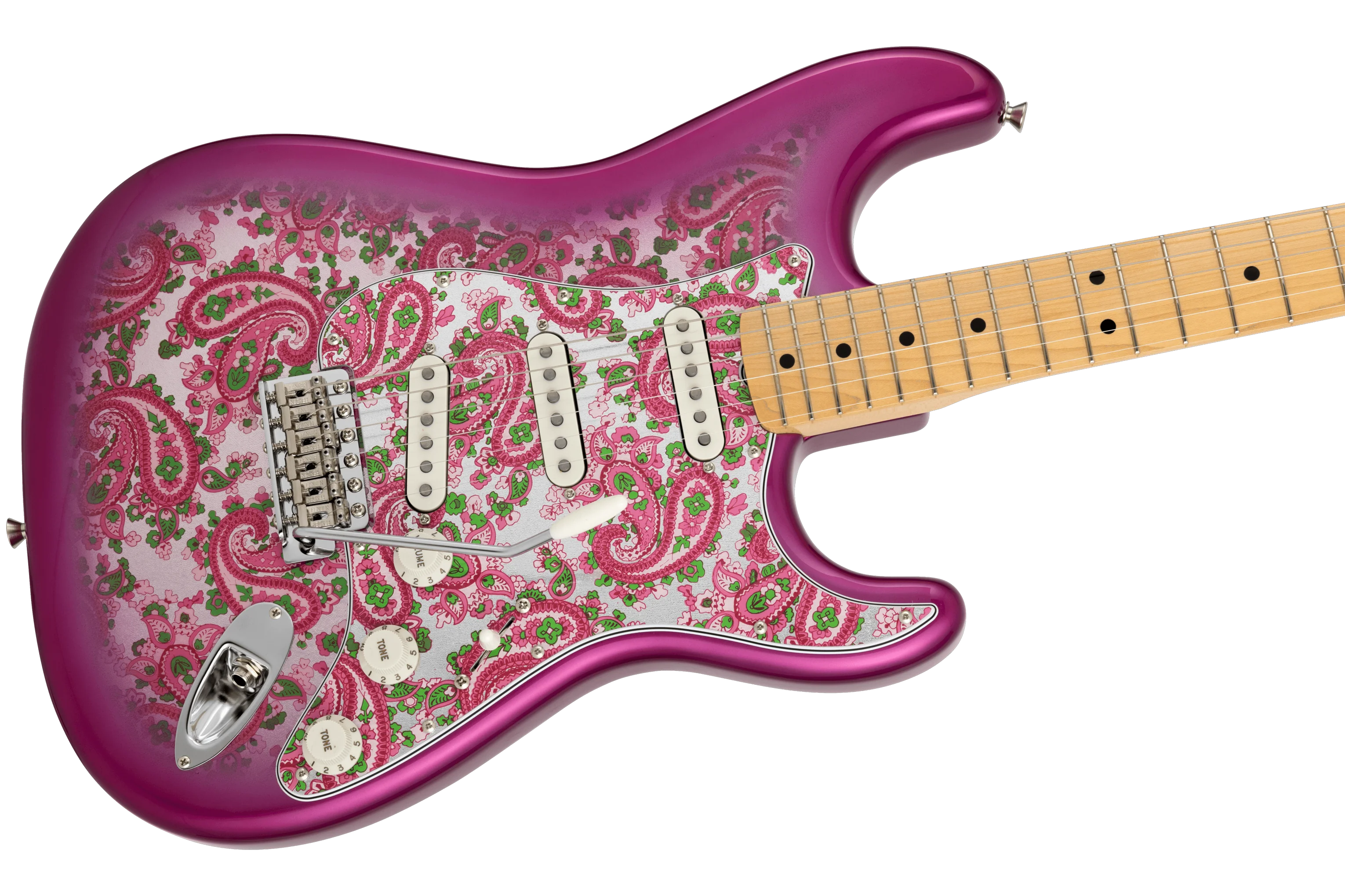Fender Made in Japan Limited Stratocaster Pink Paisley - Image 4
