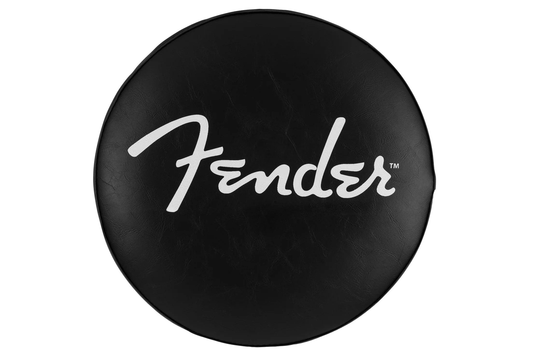 Fender Spaghetti Logo Pick Pouch Barstool, Black and Chrome - Image 3