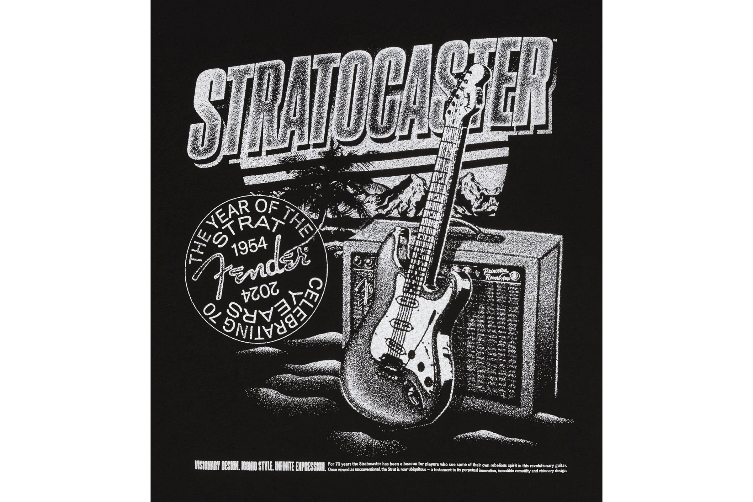 Fender Stratocaster 70th Anniversary, Tee - Image 2