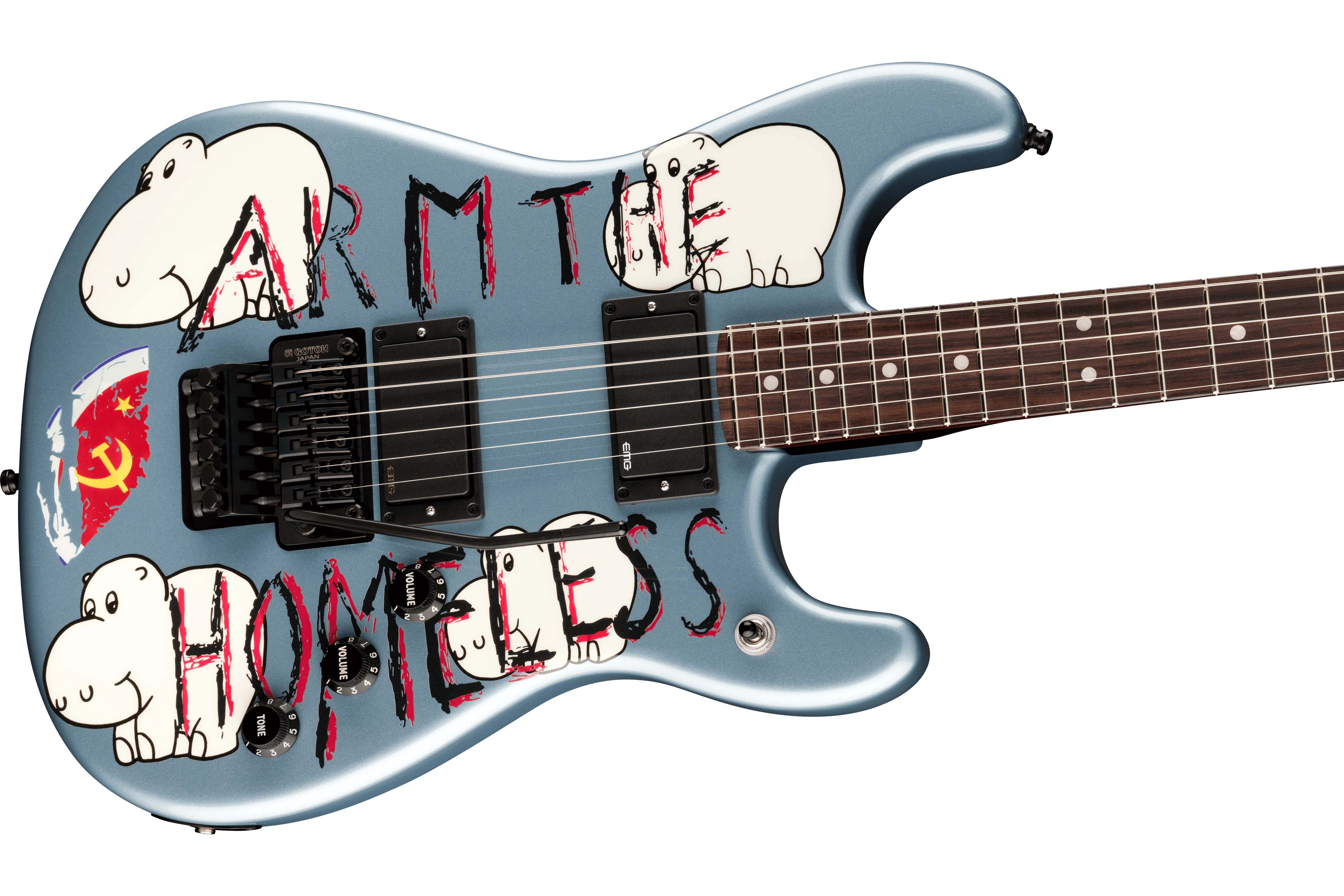 Fender Tom Morello's "Arm The Homeless" Guitar - Image 3