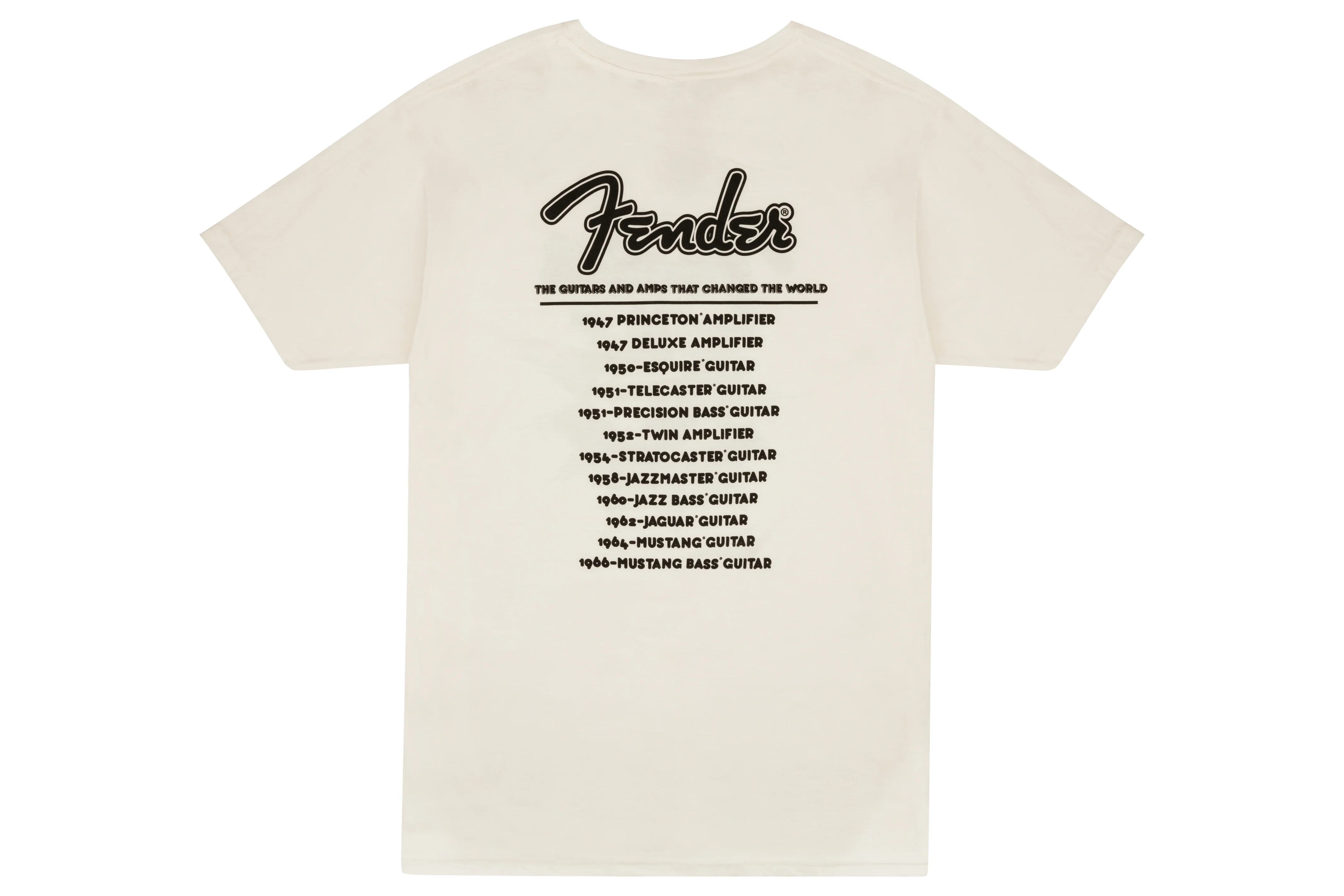 Fender World Tour T-Shirt, Vintage White - Image 2