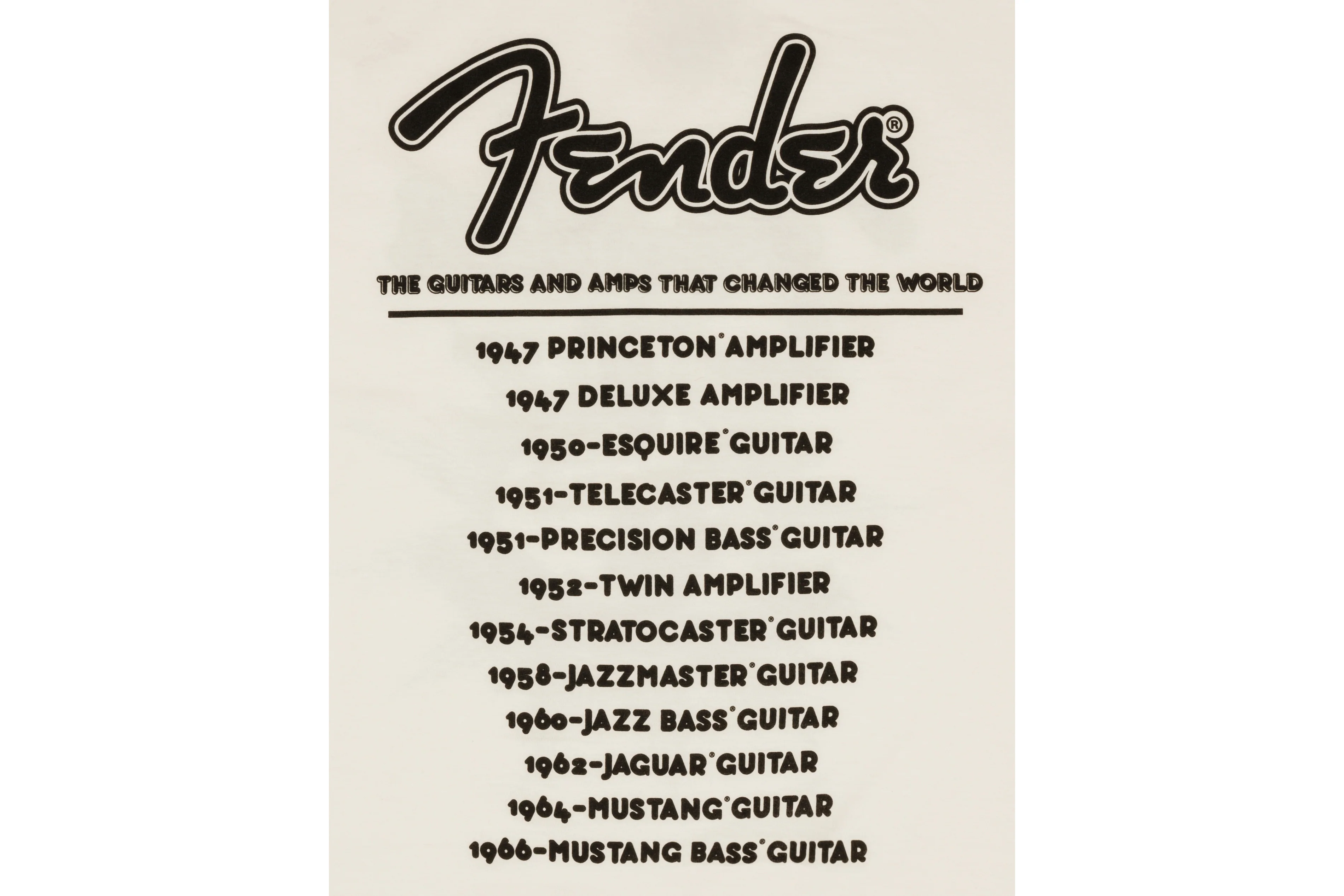 Fender World Tour T-Shirt, Vintage White - Image 4