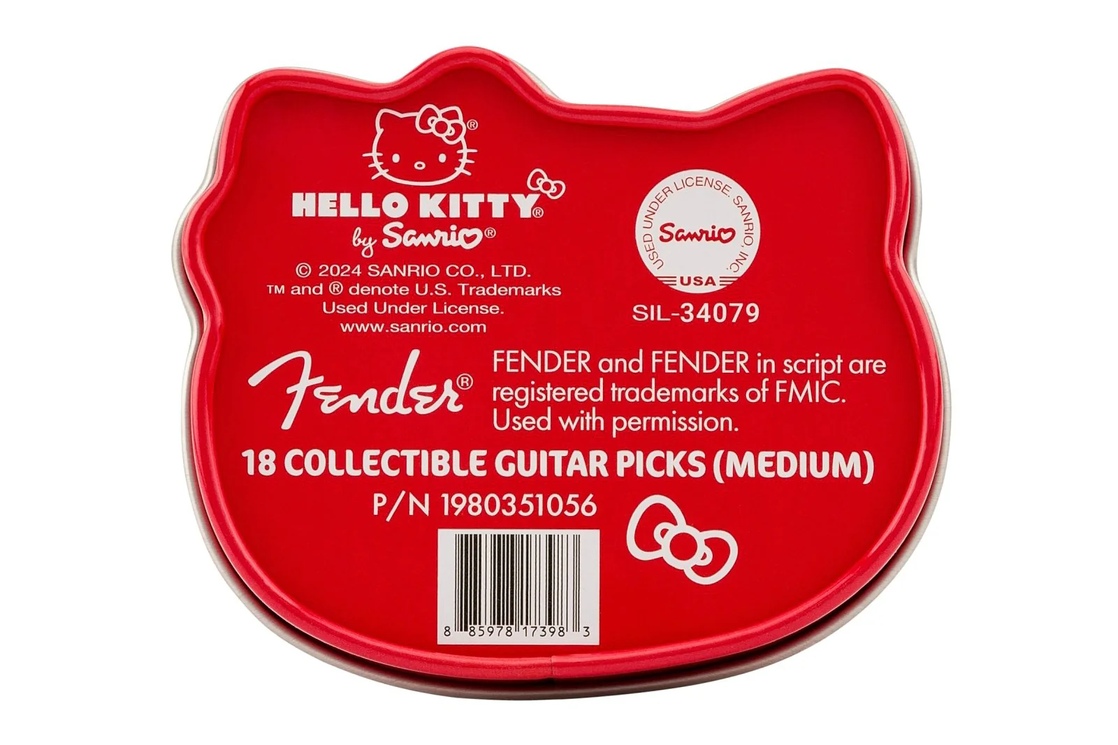 Fender x Hello Kitty 18 Pack Pick Tin - Image 3