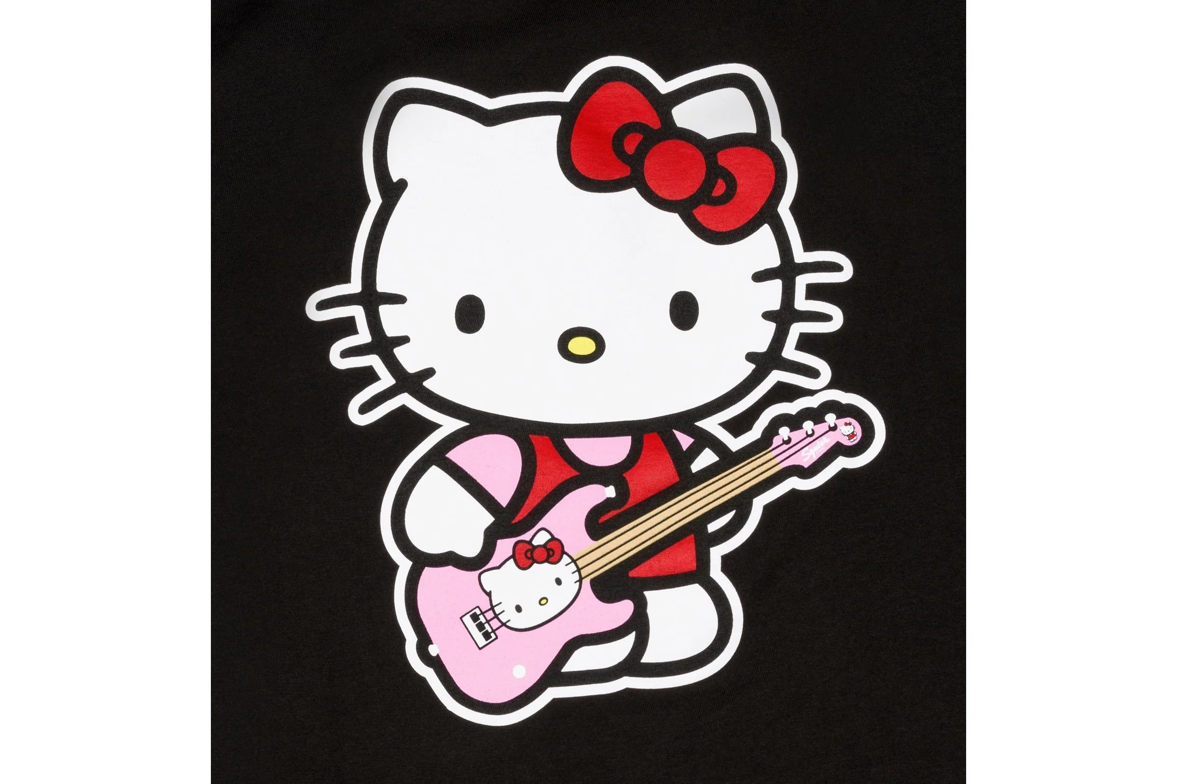 Fender x Hello Kitty Black Back Logo Tee - Image 3