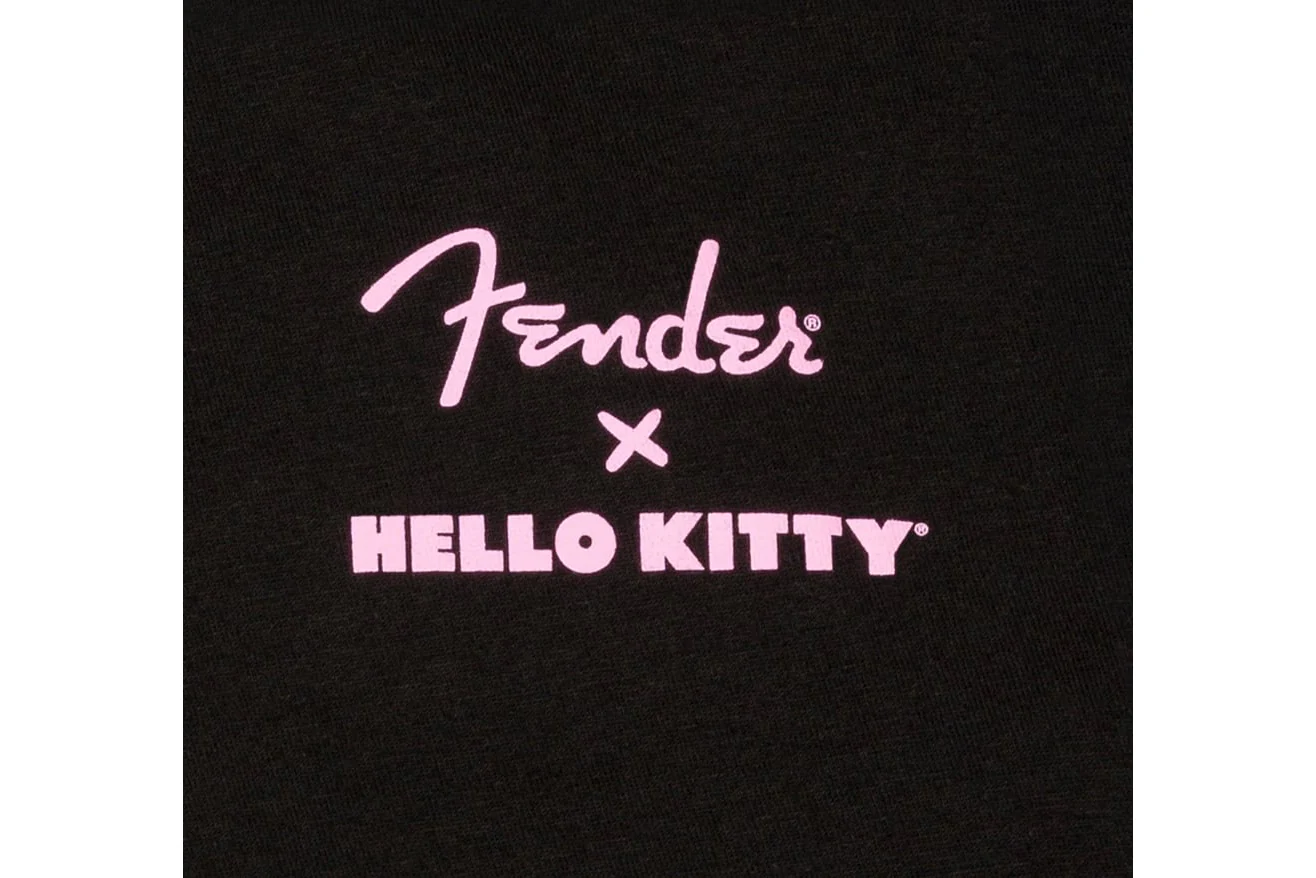 Fender x Hello Kitty Black Back Logo Tee - Image 4