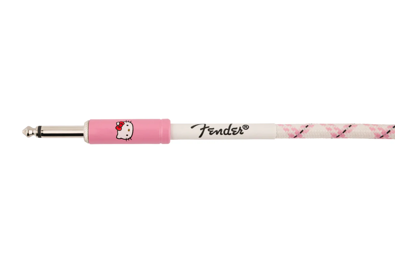 Fender x Hello Kitty White/Pink Woven Cable - Image 3