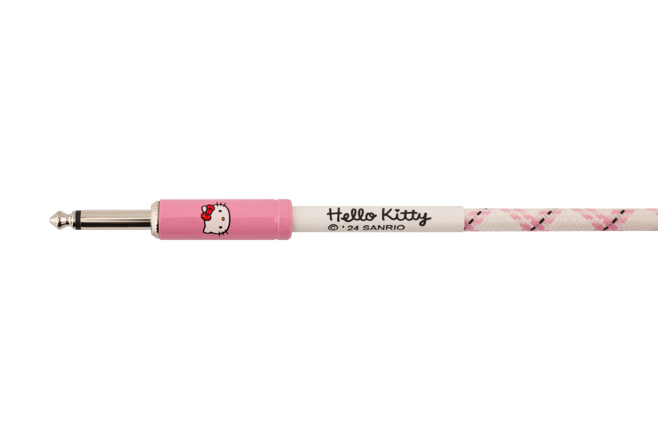 Fender x Hello Kitty White/Pink Woven Cable - Image 4