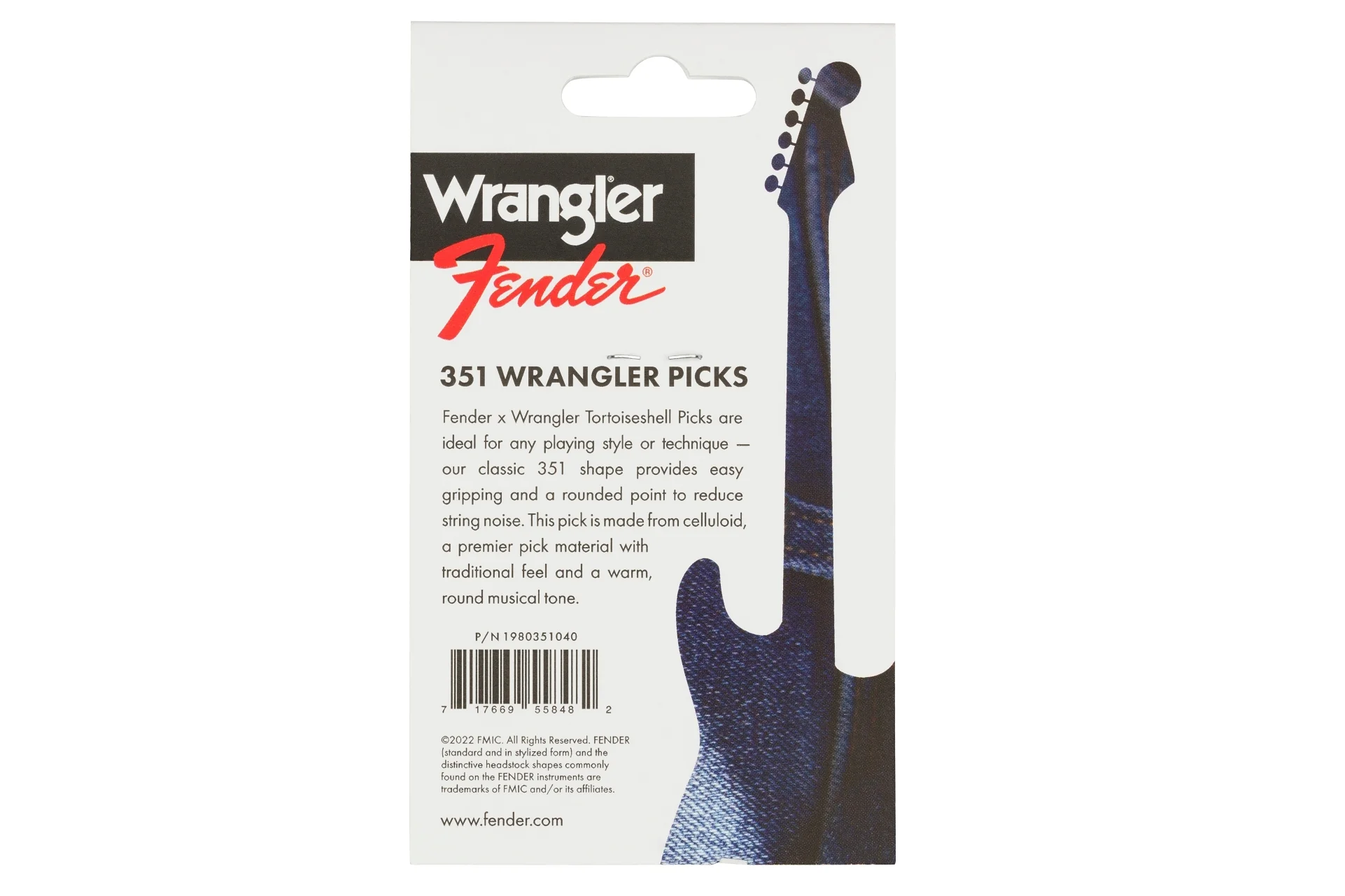 Fender x Wrangler Celluloid Picks - Image 3