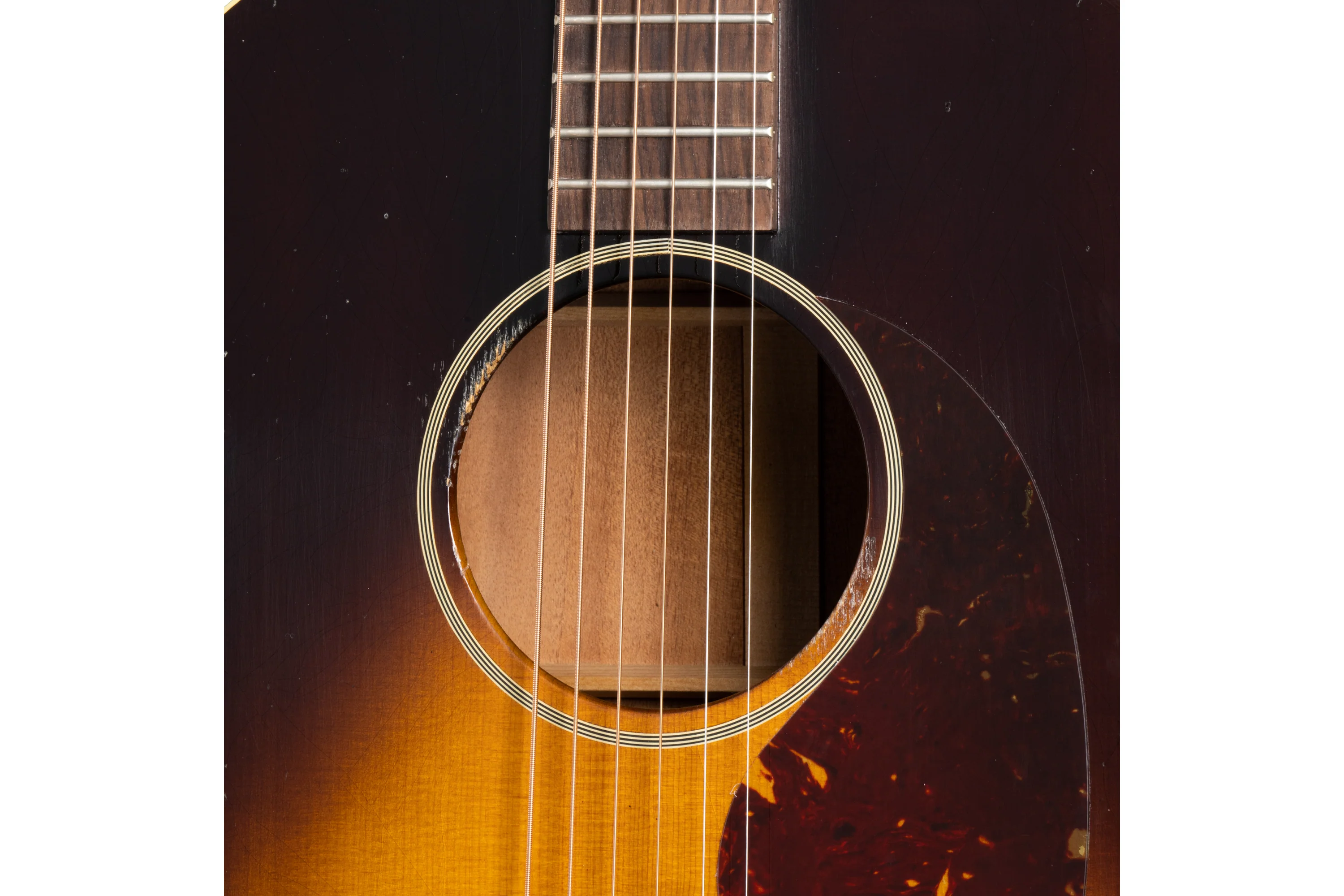 Gibson 1942 Banner J-45 Vintage Sunburst Light Aged - Image 6