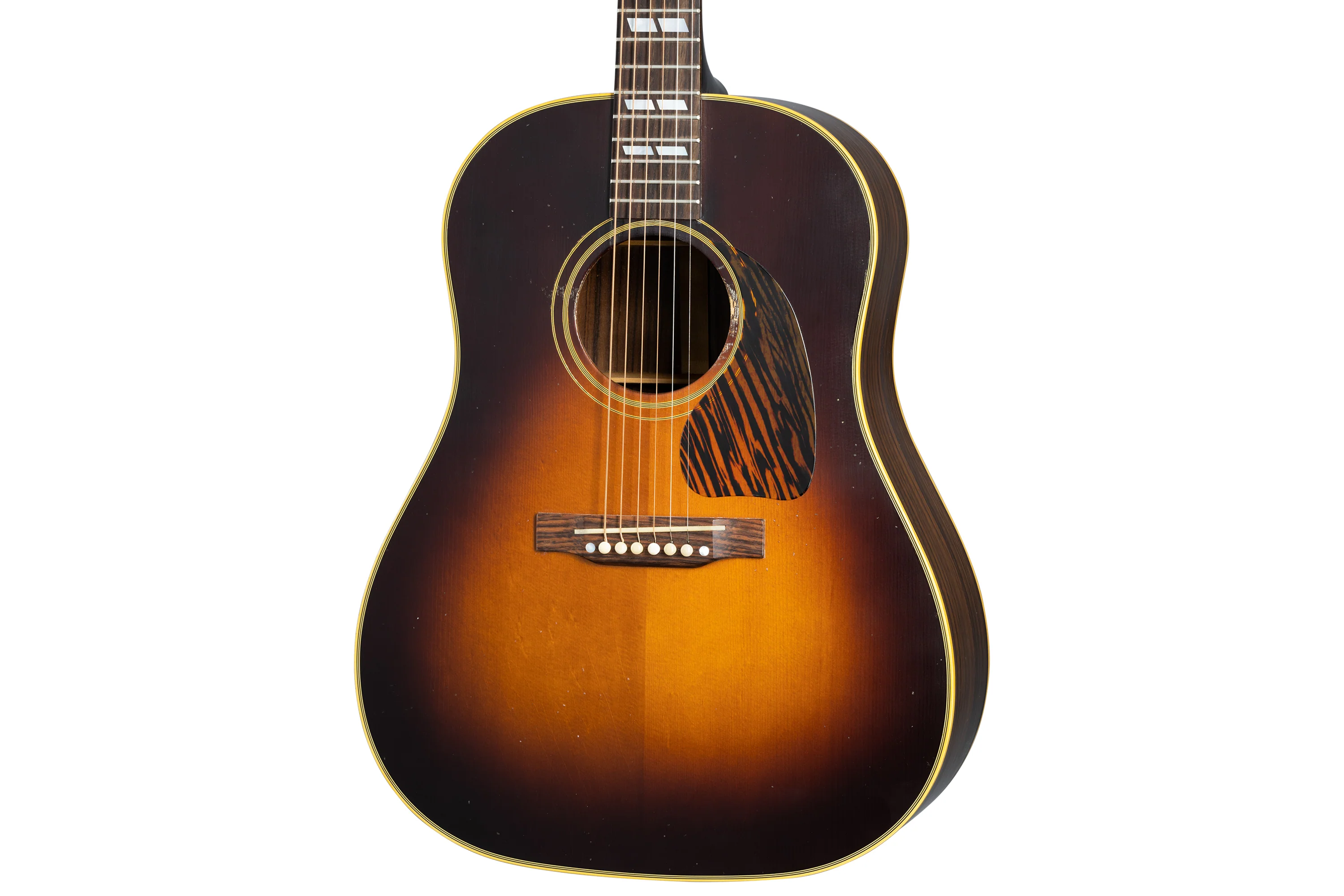 Gibson 1942 Banner Southern Jumbo Vintage Sunburst Light Aged - Image 4