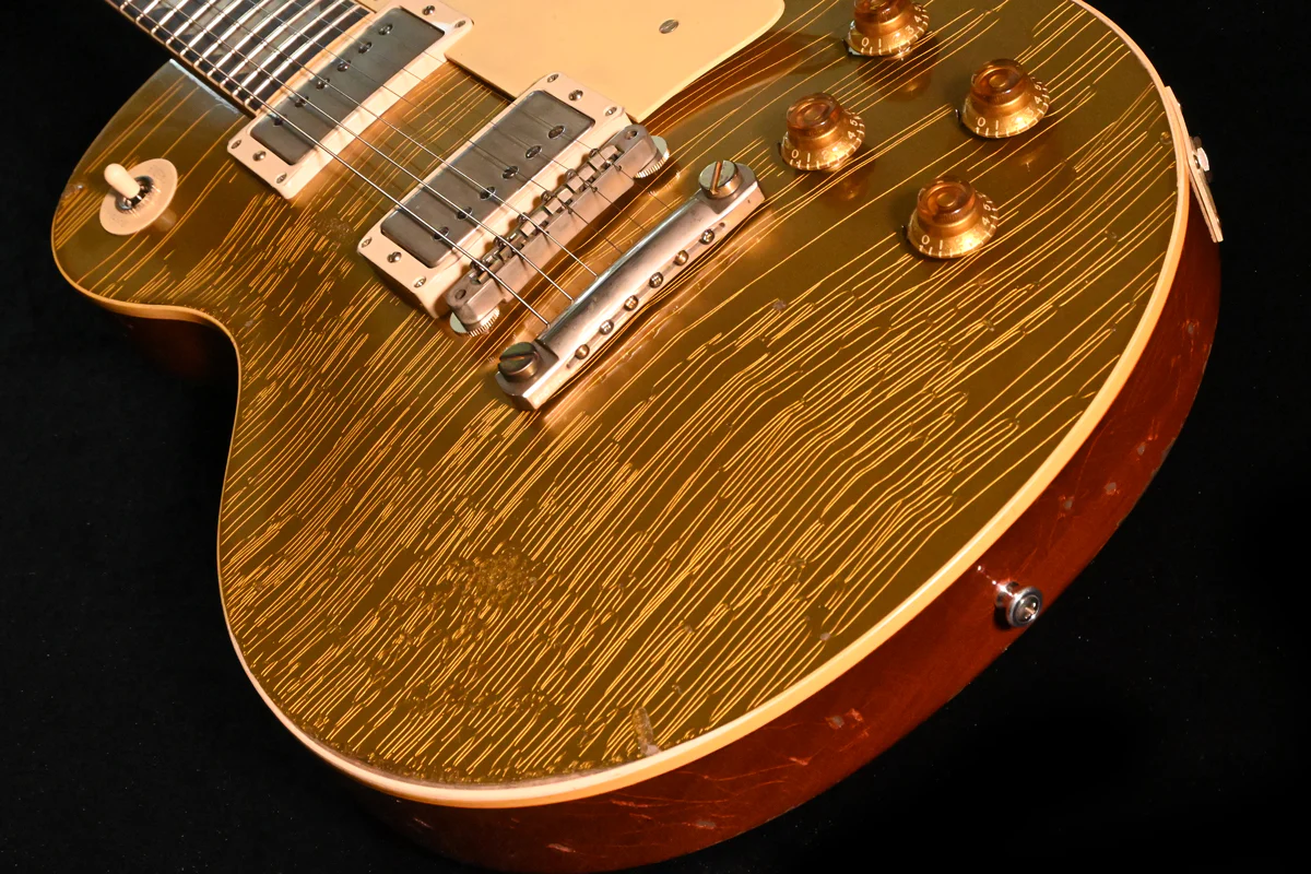 Gibson 1957 Les Paul Standard Gold Top Faded Cherry Back Murphy Lab Heavy Aged - Image 7