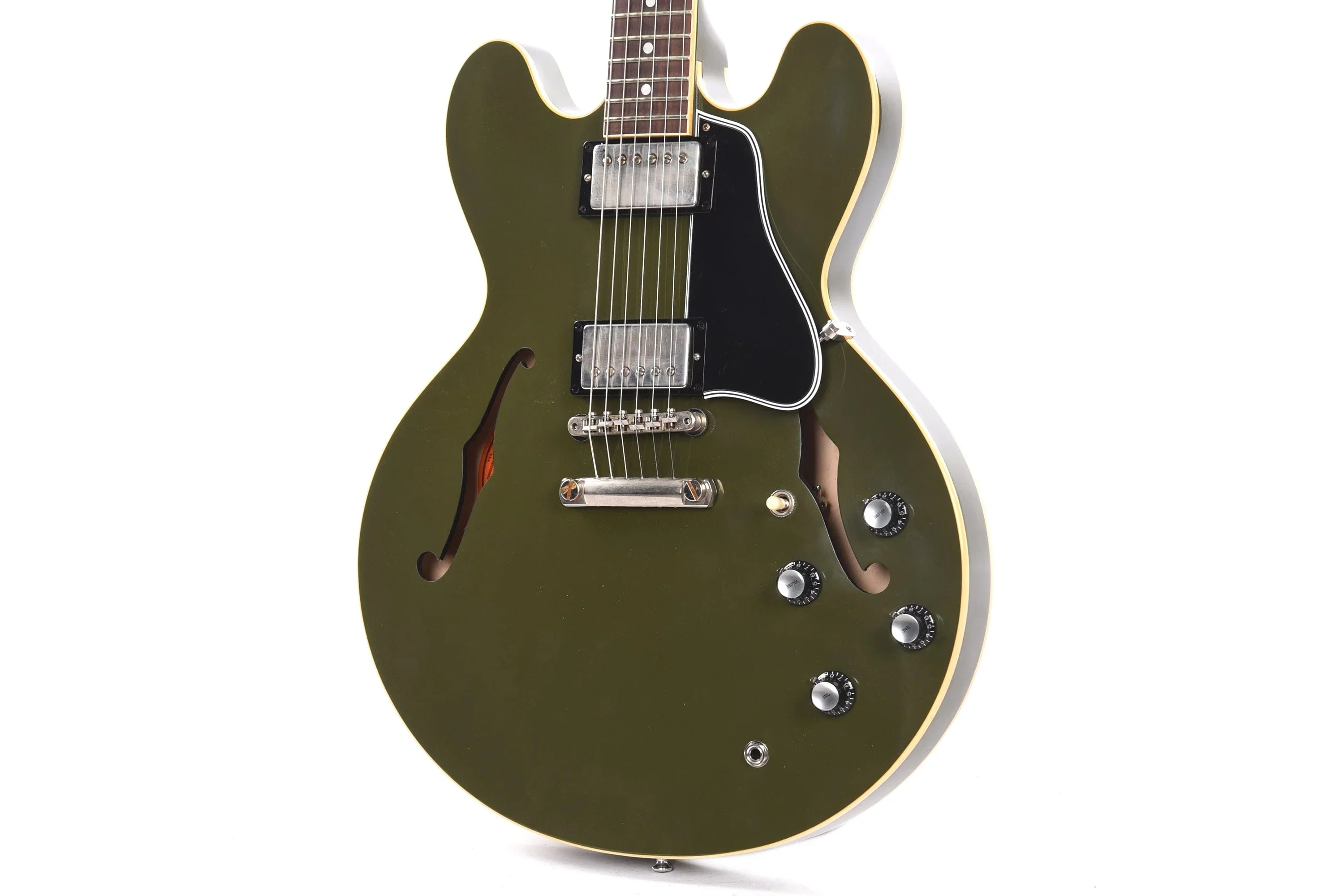 Gibson 1961 ES-335 Reissue Heavy Antique Olive Drab VOS - Image 3