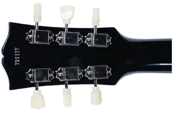 Gibson Custom Shop 1957 Les Paul Standard, All Ebony Gloss, No Antique Coat - Image 6