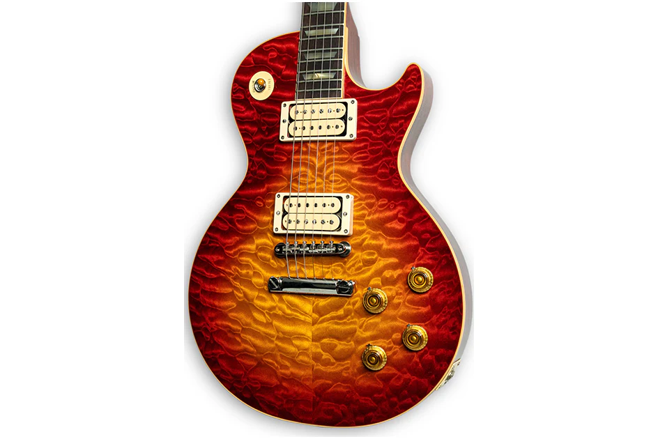 Gibson Custom Shop M2M 1959 Les Paul Standard, 7A Quilt, Factory Burst, Gloss - Image 3
