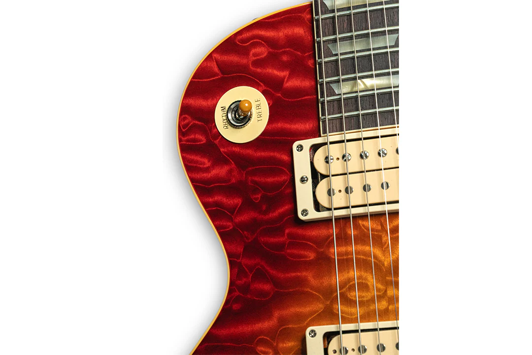 Gibson Custom Shop M2M 1959 Les Paul Standard, 7A Quilt, Factory Burst, Gloss - Image 4