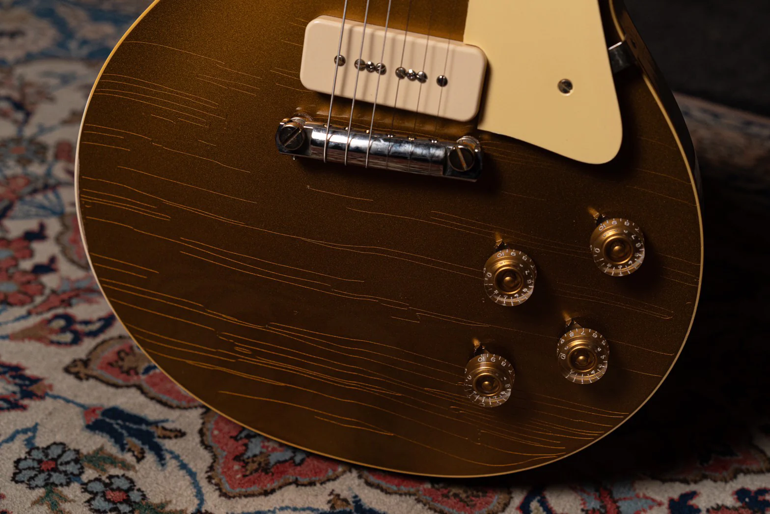 Gibson Custom Shop Murphy Lab 1954 Les Paul Standard, All Gold Light Aged - Image 5
