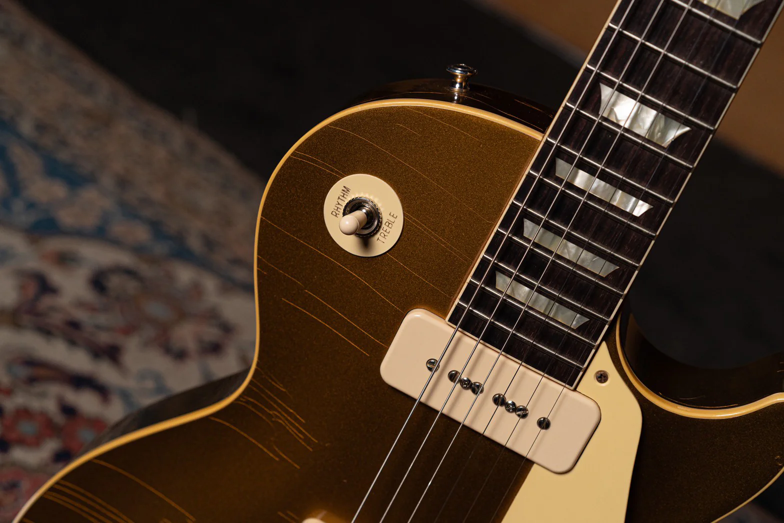 Gibson Custom Shop Murphy Lab 1954 Les Paul Standard, All Gold Light Aged - Image 6