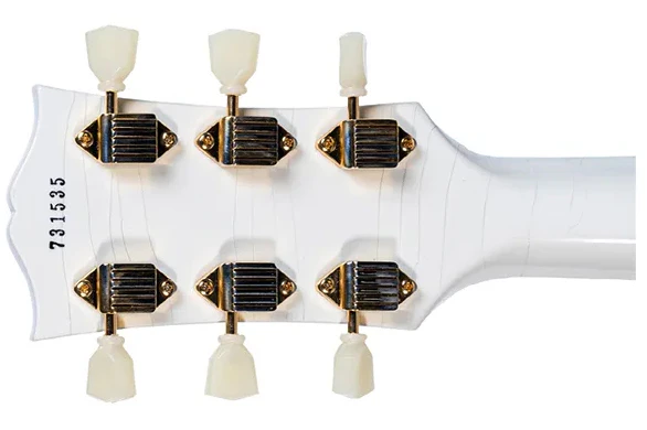 Gibson Custom Shop Murphy Lab 1957 Les Paul Custom 3-Pickup Bigsby, Polaris White, Ultra Light Aged - Image 6