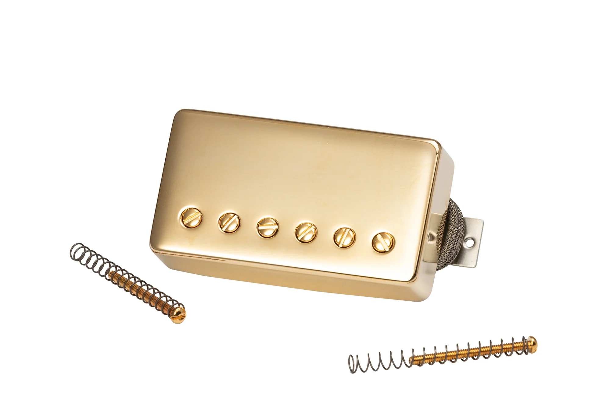 Gibson Custombucker (Matched Set, Double Black, True Historic Gold Covers, 2-Conductor, Unpotted, Alnico 3, 8K) - Image 6