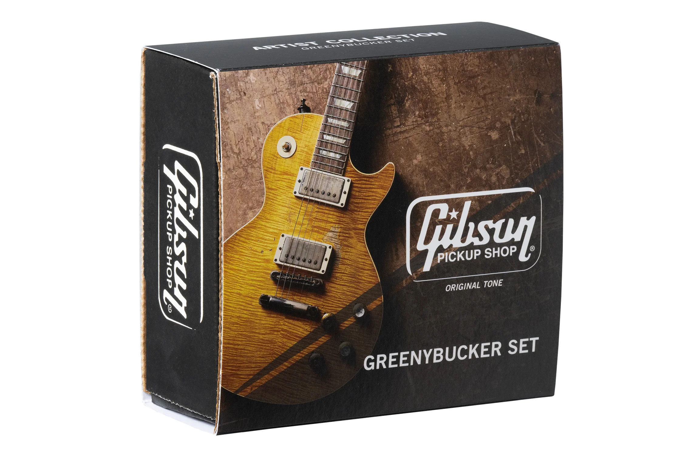 Gibson Greenybucker Set (Double black, Nickel cover, Unpotted, Rhythm pickup reverse polarity, T: 8.7k, R: 8.3k, Alnico 2) - Image 4