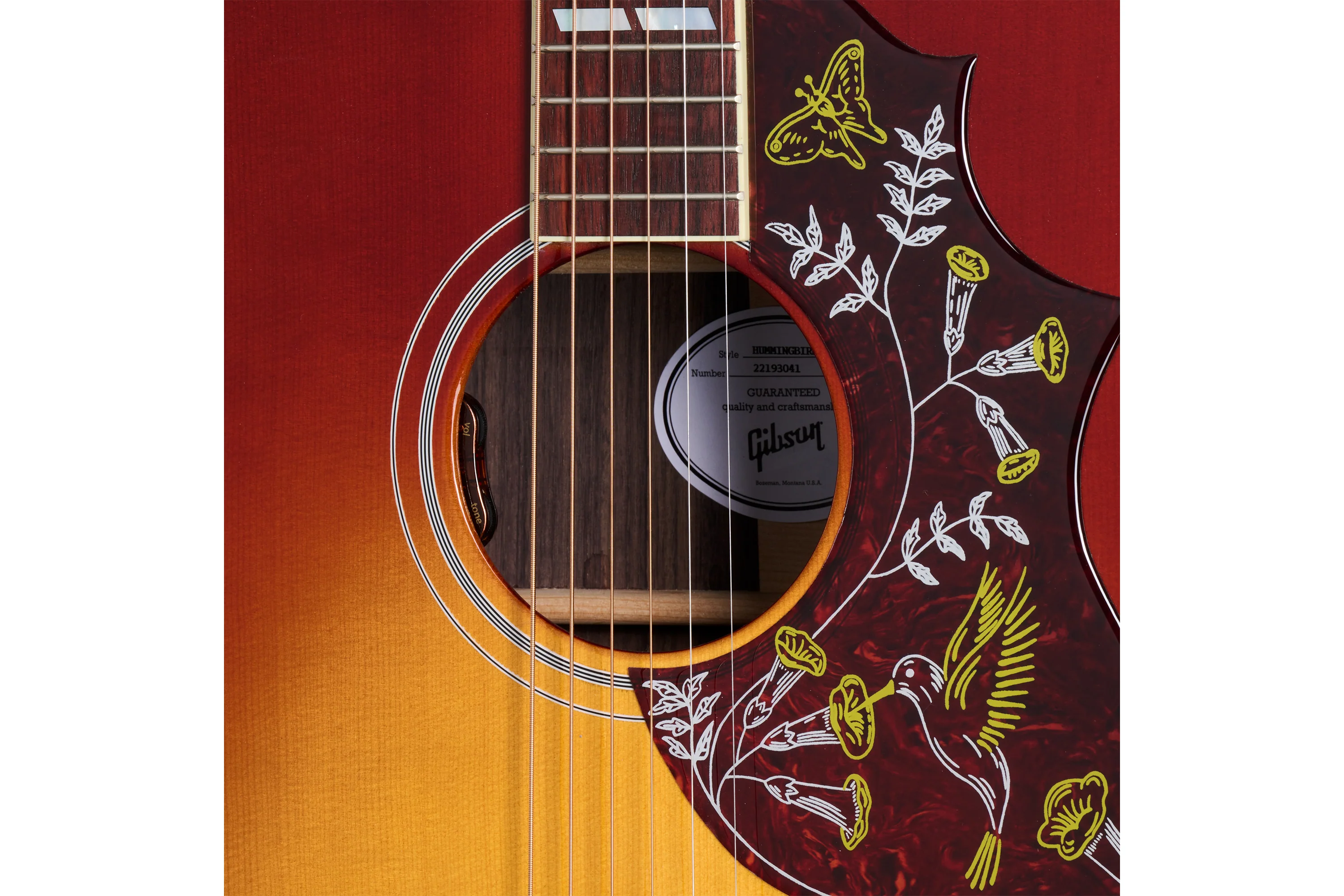 Gibson Hummingbird Standard Rosewood, Rosewood Burst - Image 5
