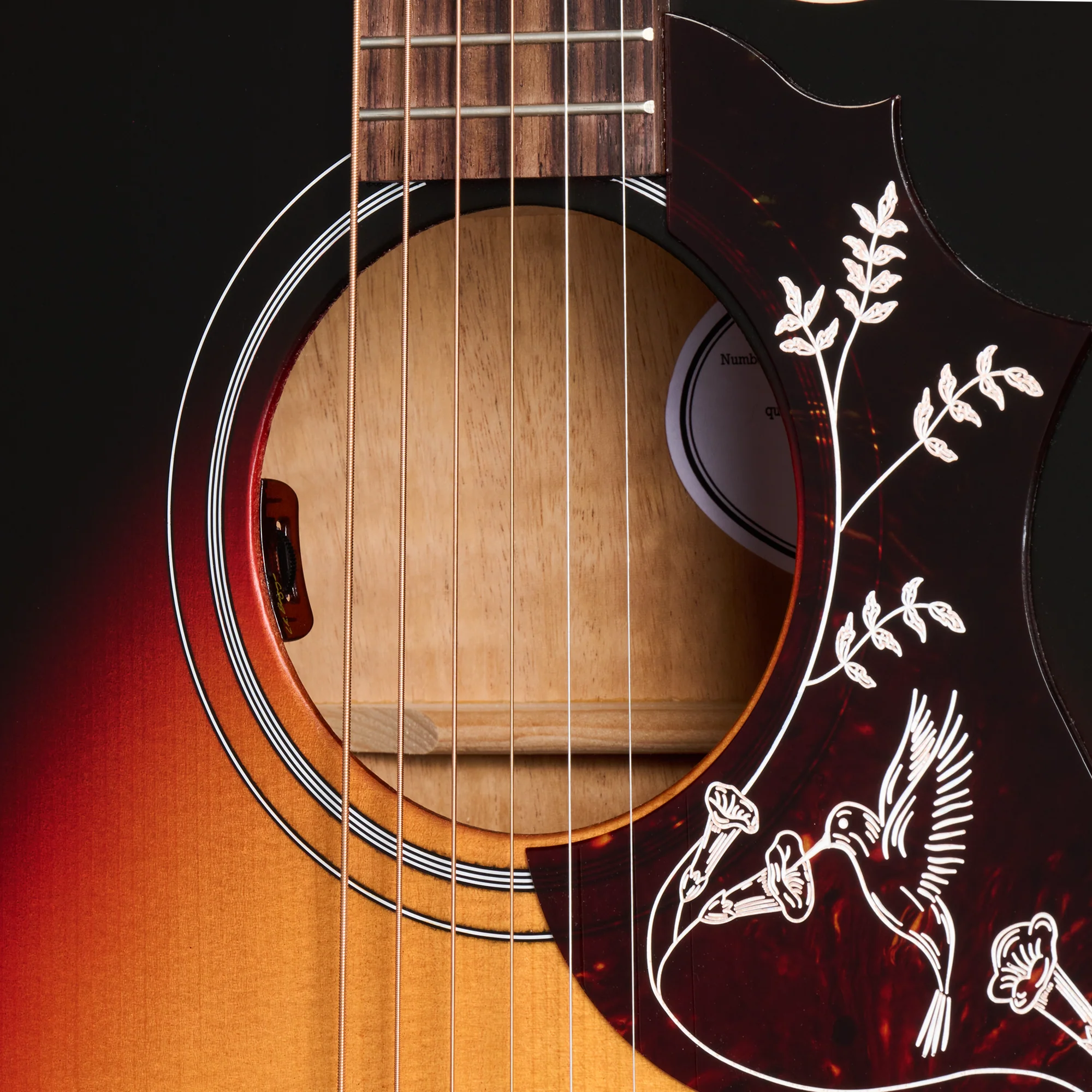 Gibson Hummingbird Studio EC, Tri-Burst Satin - Image 6