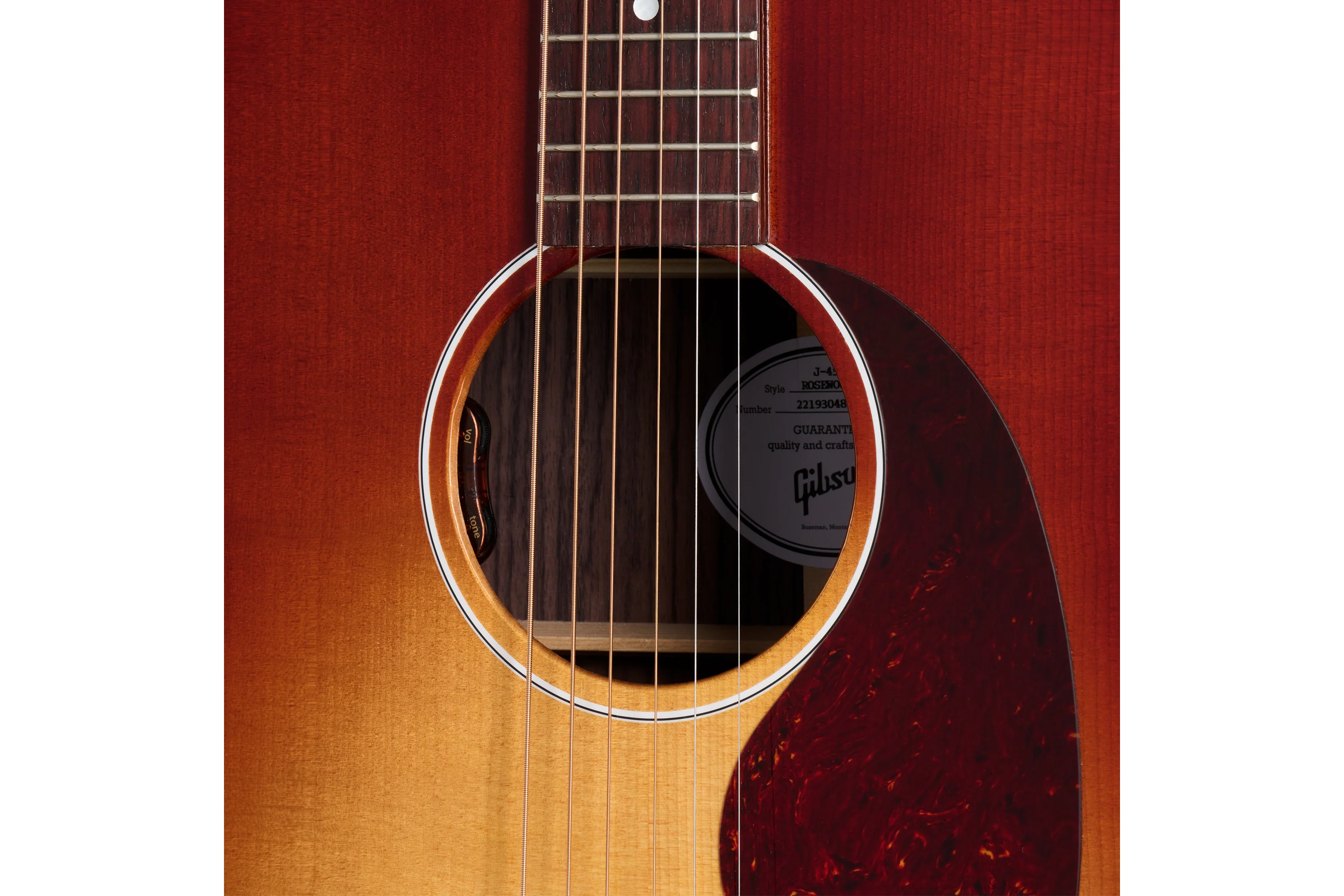 Gibson J-45 Standard Rosewood, Rosewood Burst - Image 5