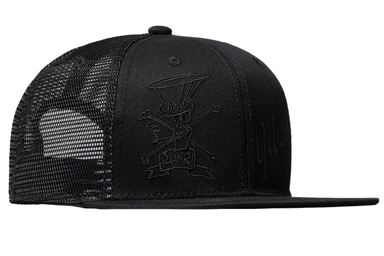 Gibson Slash 'Skully' Trucker Hat, All-Black - Image 3