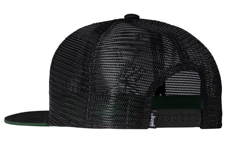 Gibson Slash 'Skully' Trucker Hat, Black & Green - Image 3