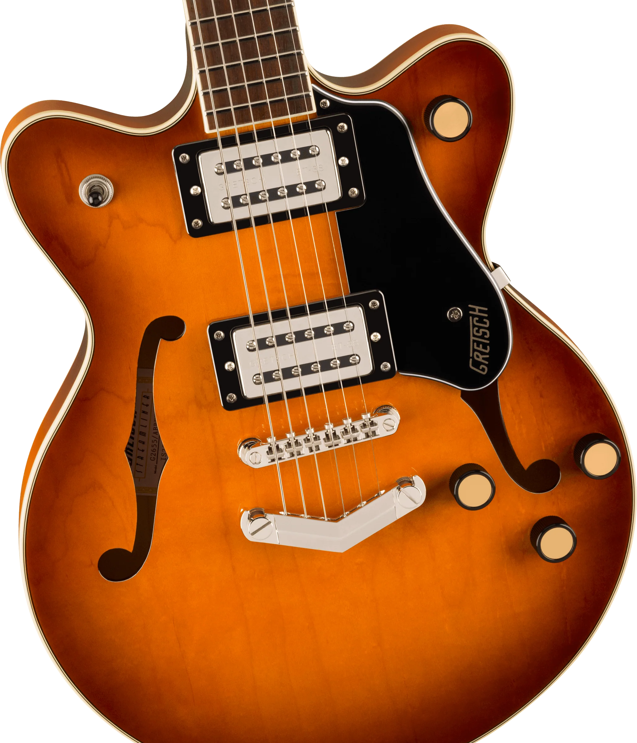 Gretsch G2655 Streamliner Center Block Jr. Double-Cut with V-Stoptail, Broad'Tron BT-3S pickups - Image 17