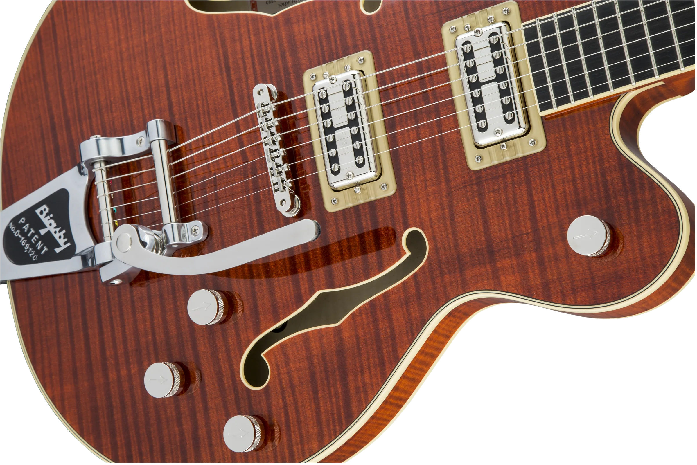 Gretsch G6609TFM Players Edition Broadkaster Center Block Double-Cut with String-Thru Bigsby - Image 4
