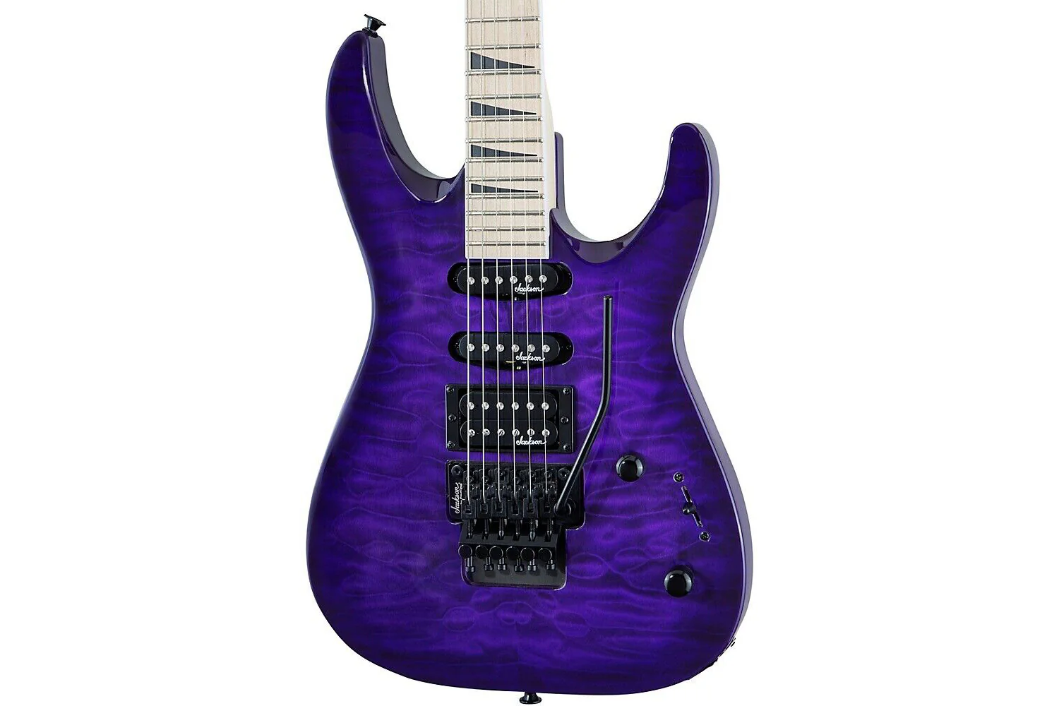Jackson Special Edition JS34Q Dinky DKA-M QM, Transparent Purple - Image 4