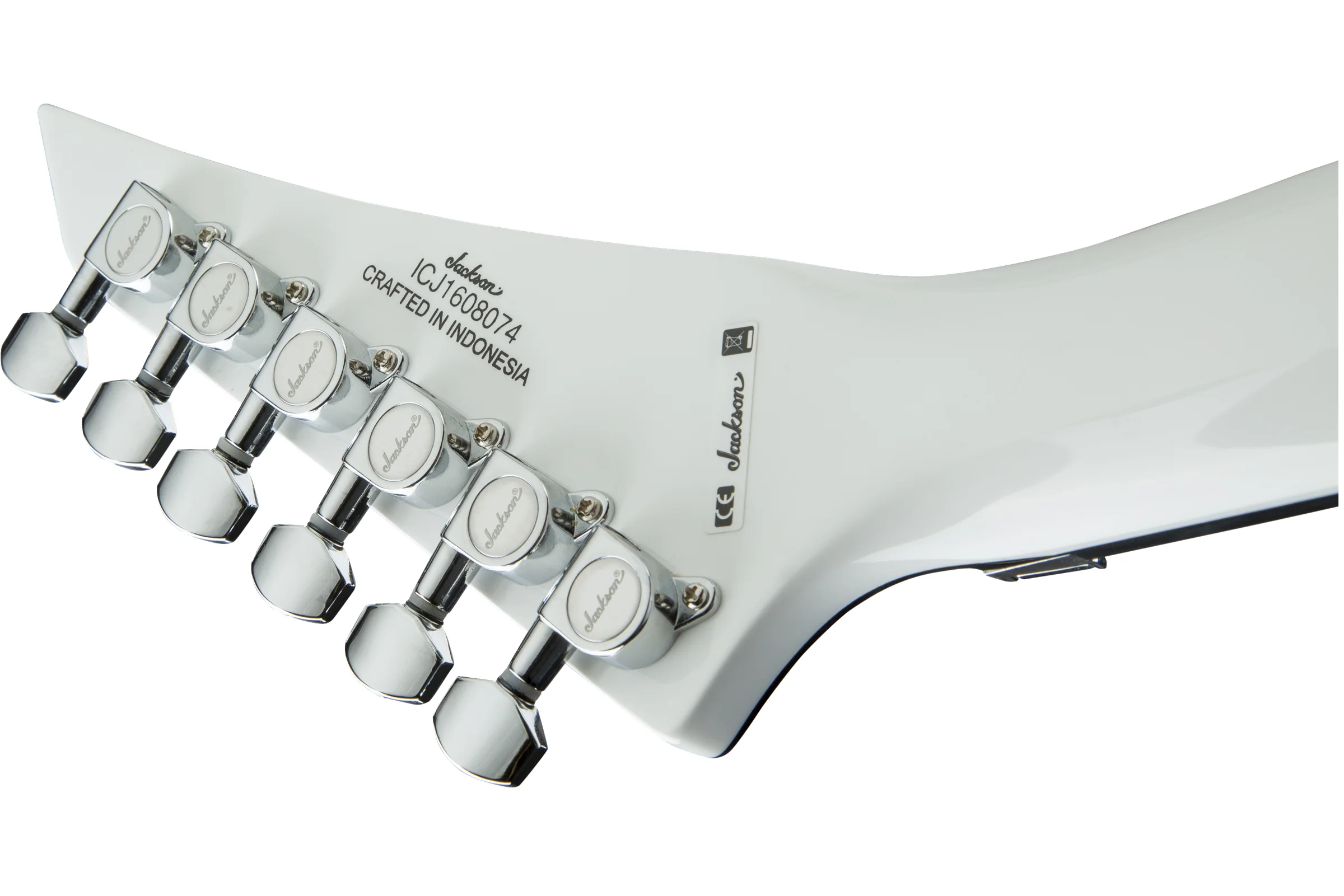 Jackson X Series Rhoads RRX24M, Snow White with Black Pinstripes - Image 9