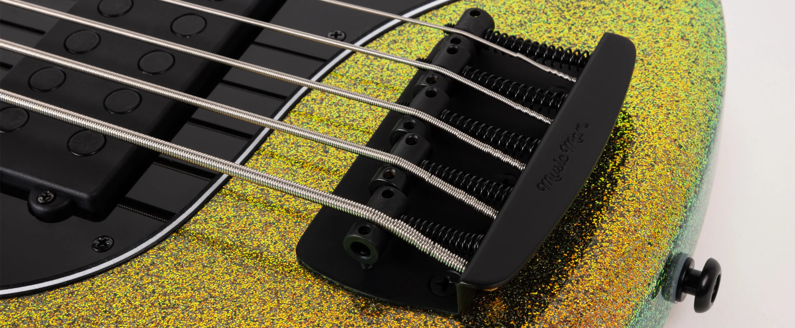 Music Man DarkRay 5 Bass, Gold Bar - Image 5