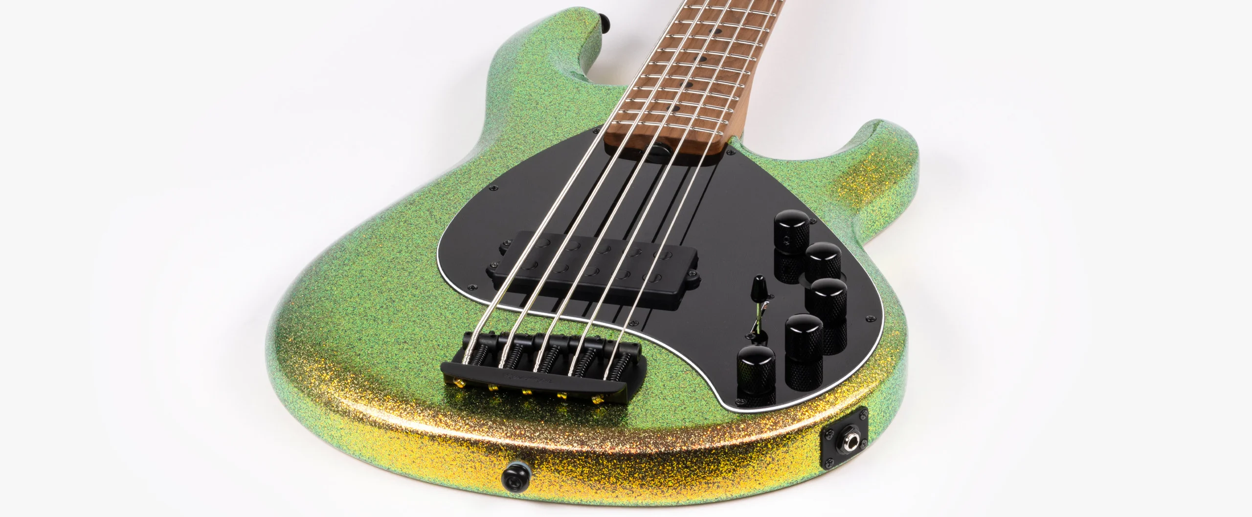 Music Man DarkRay 5 Bass, Gold Bar - Image 7