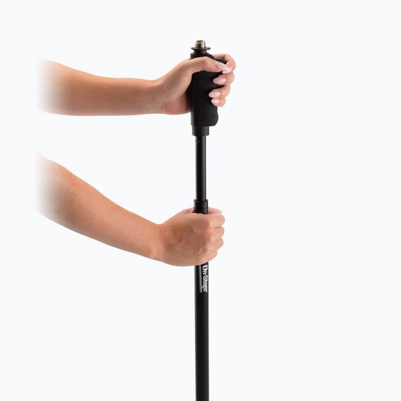 On Stage MS9510 Production-Grade One-Handed Mic Stand with Round Base - Image 5