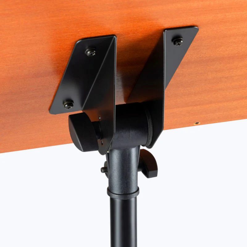 On Stage SM7312W Music Stand w/ Wide Rosewood Bookplate - Image 4