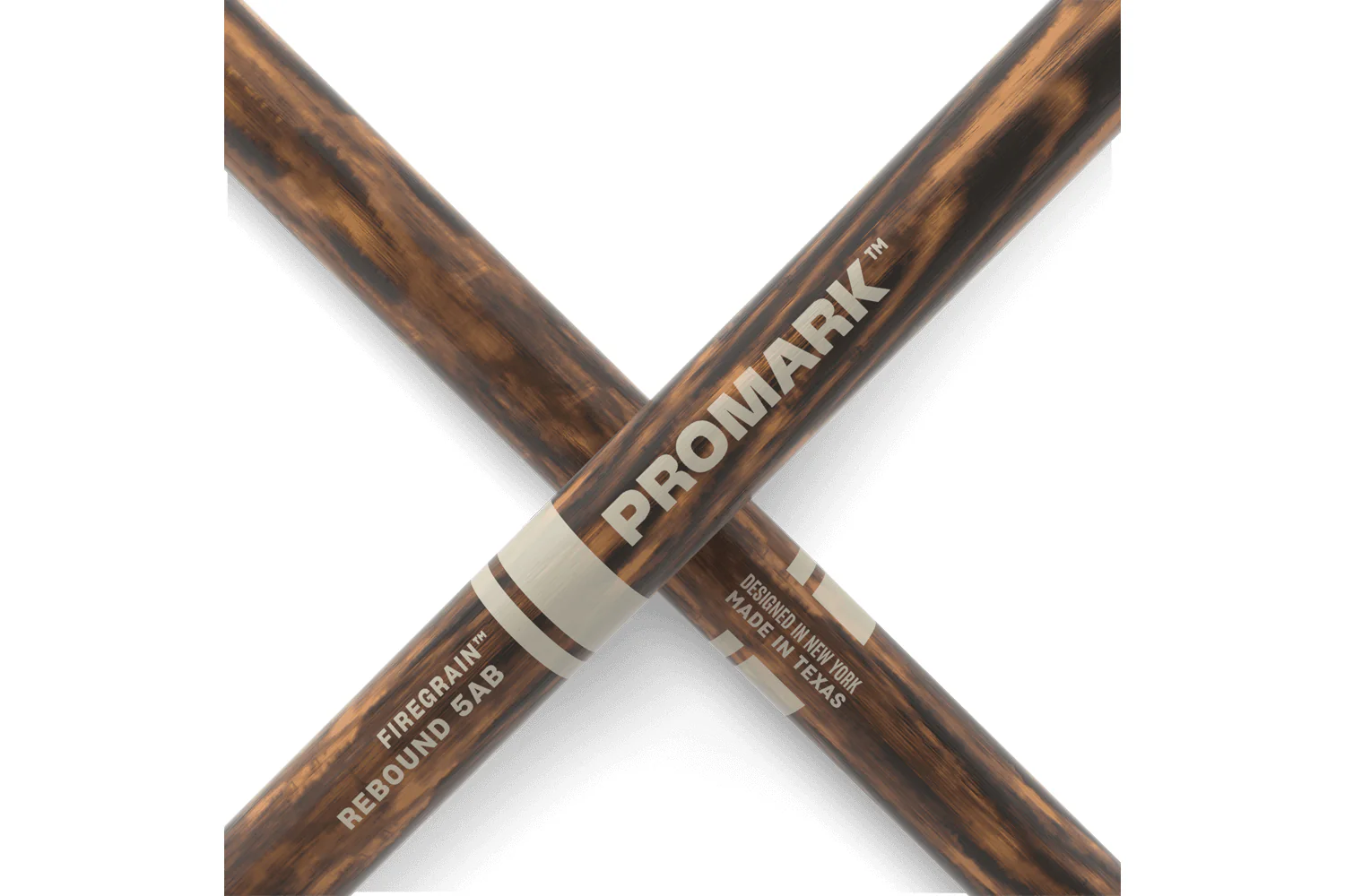 ProMark Rebound 5AB FireGrain Hickory Drumstick, Acorn Wood Tip - Image 4