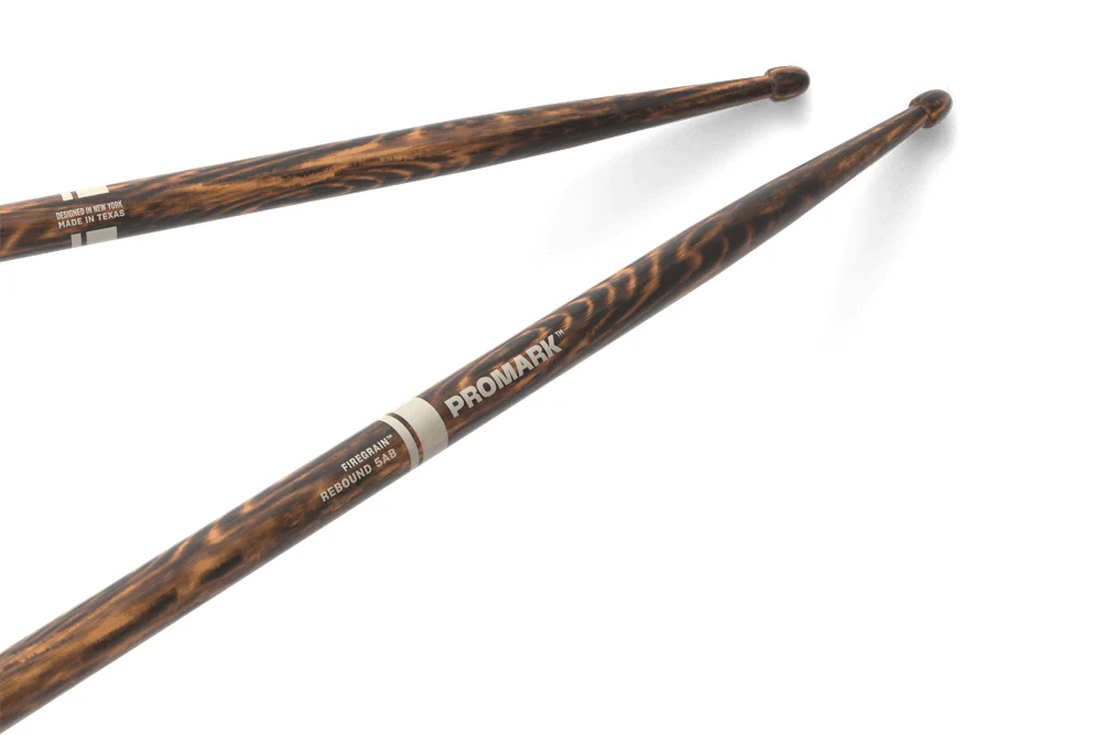 ProMark Rebound 5AB FireGrain Hickory Drumstick, Acorn Wood Tip - Image 5