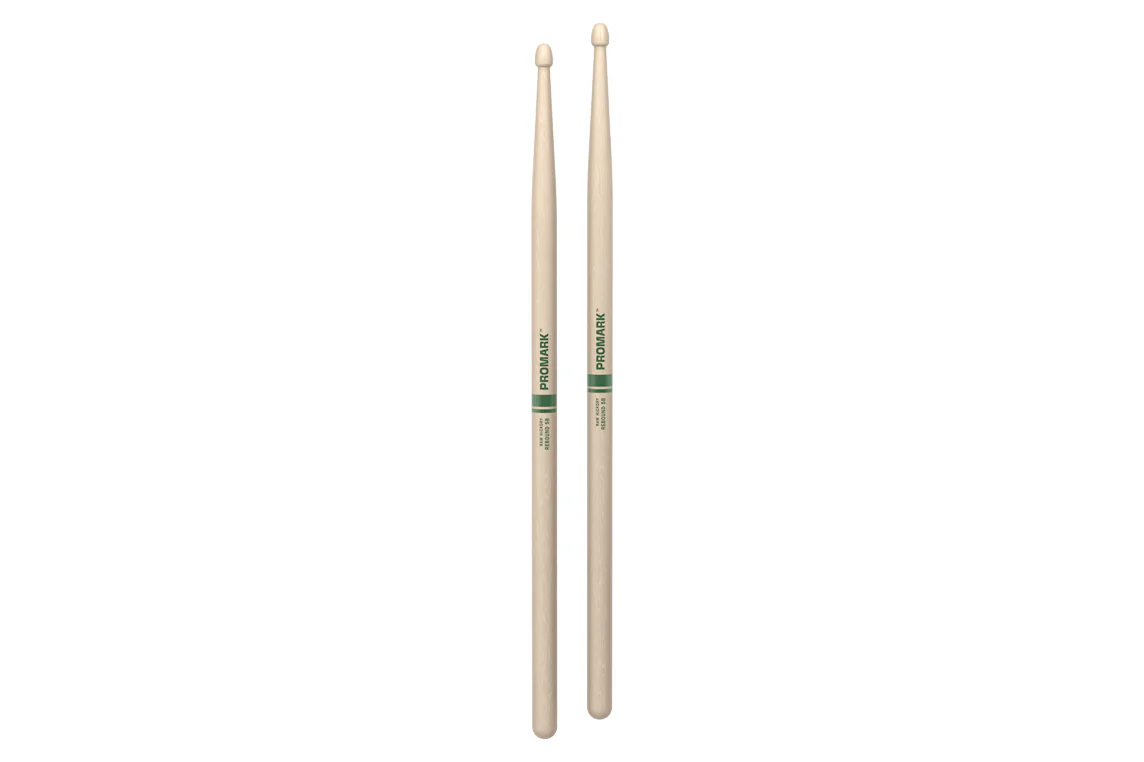 Promark Rebound 5B Raw Hickory drumstick, Acorn Wood Tip - Image 4