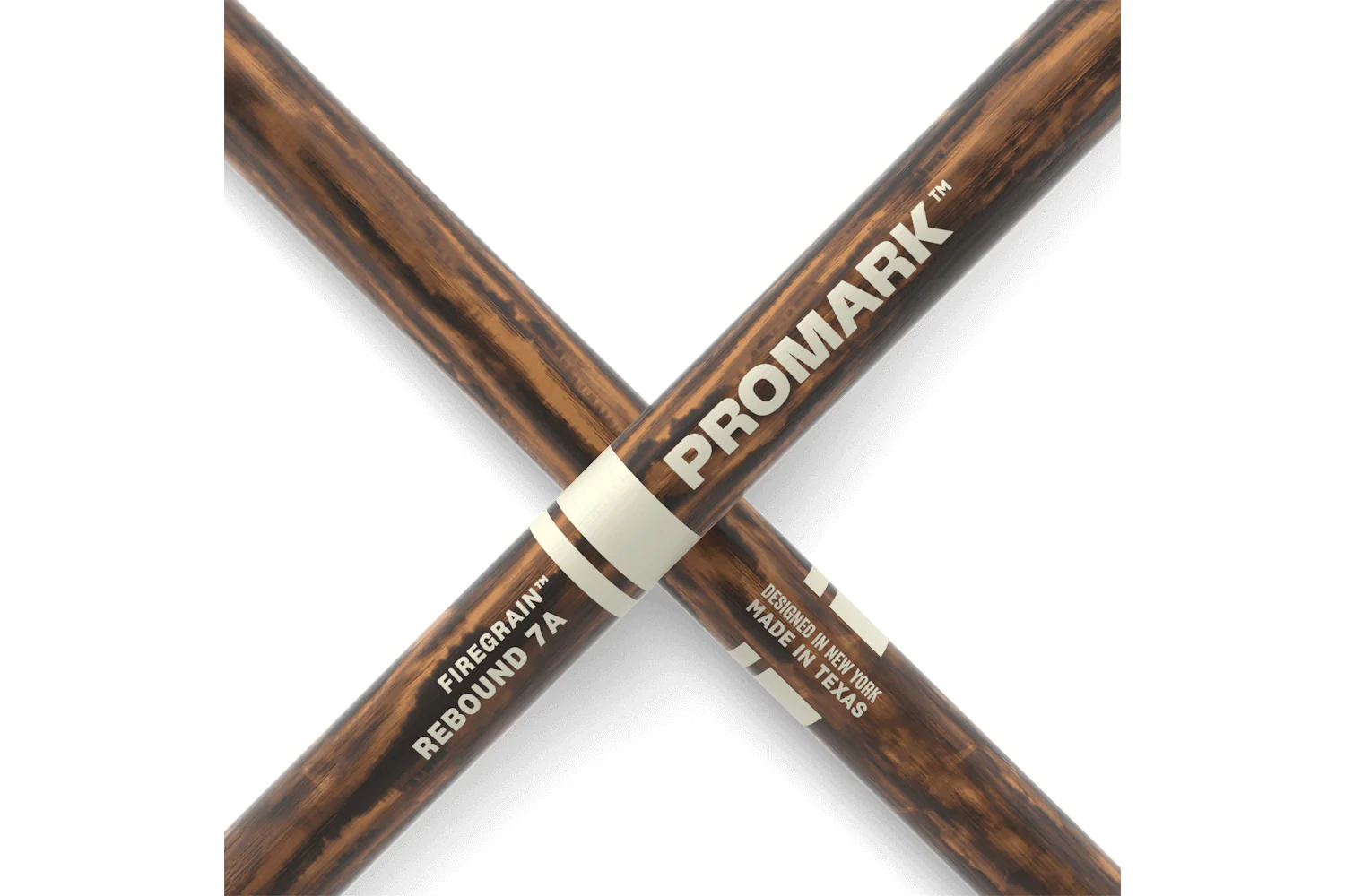 ProMark Rebound 7A FireGrain Hickory Drumstick, Acorn Wood Tip - Image 5