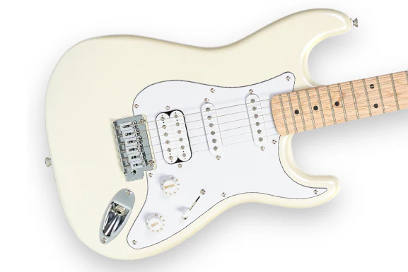 Squier FSR Affinity Series Stratocaster Junior HSS, Pearl White - Image 2