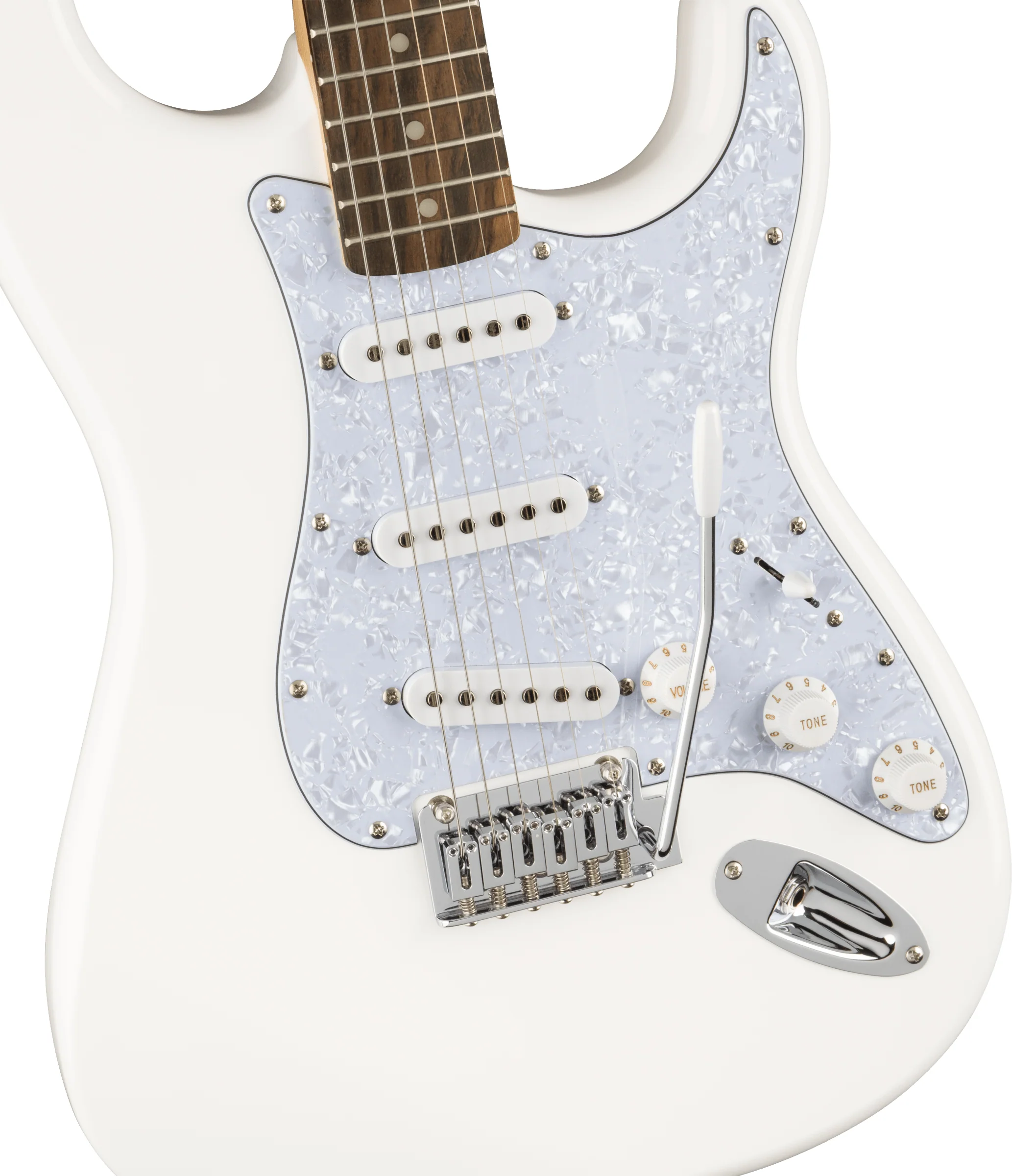 Squier FSR Affinity Series Stratocaster, Pearloid Pickguard - Image 11