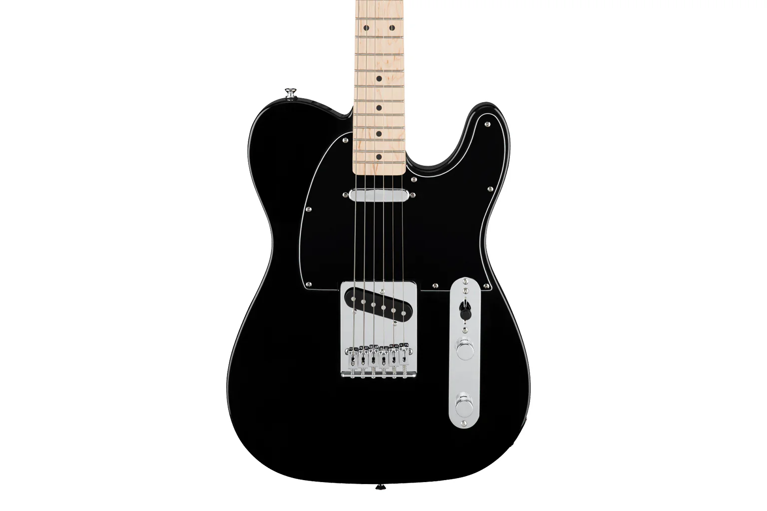 Squier FSR Affinity Series Telecaster Black (Maple Fingerboard) - Image 3