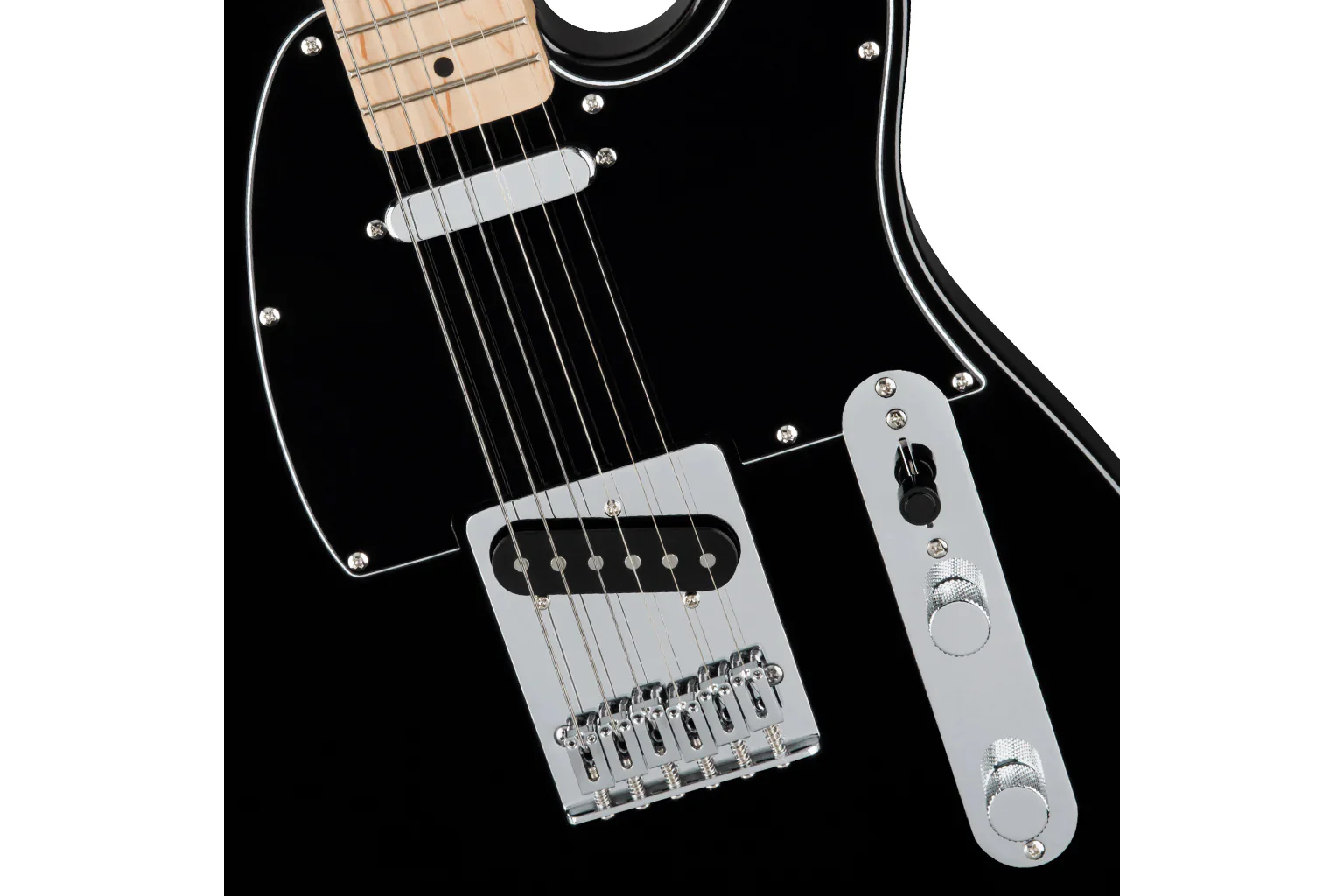 Squier FSR Affinity Series Telecaster Black (Maple Fingerboard) - Image 6