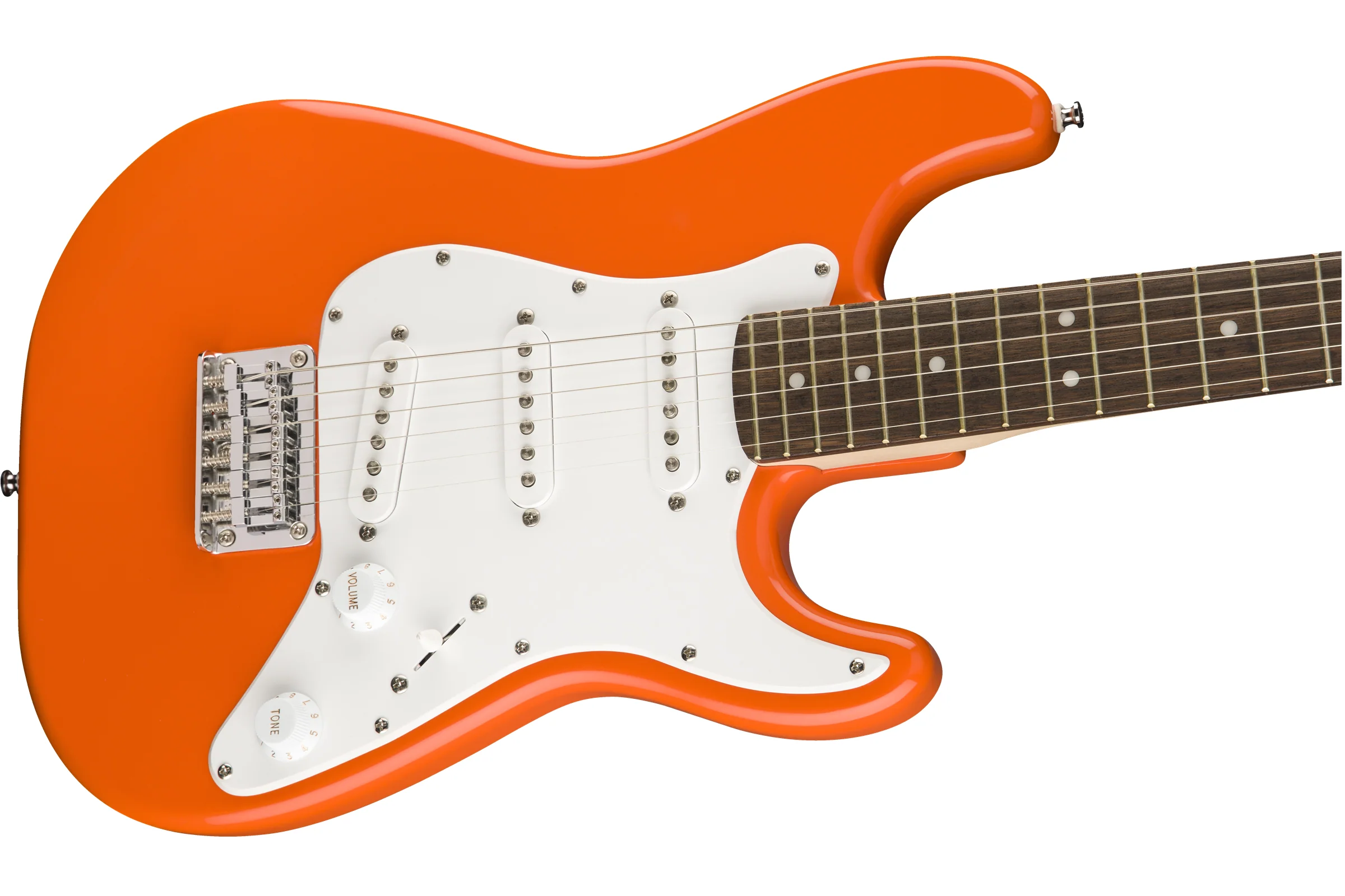 Squier FSR Mini Startocaster, Competition Orange - Image 3